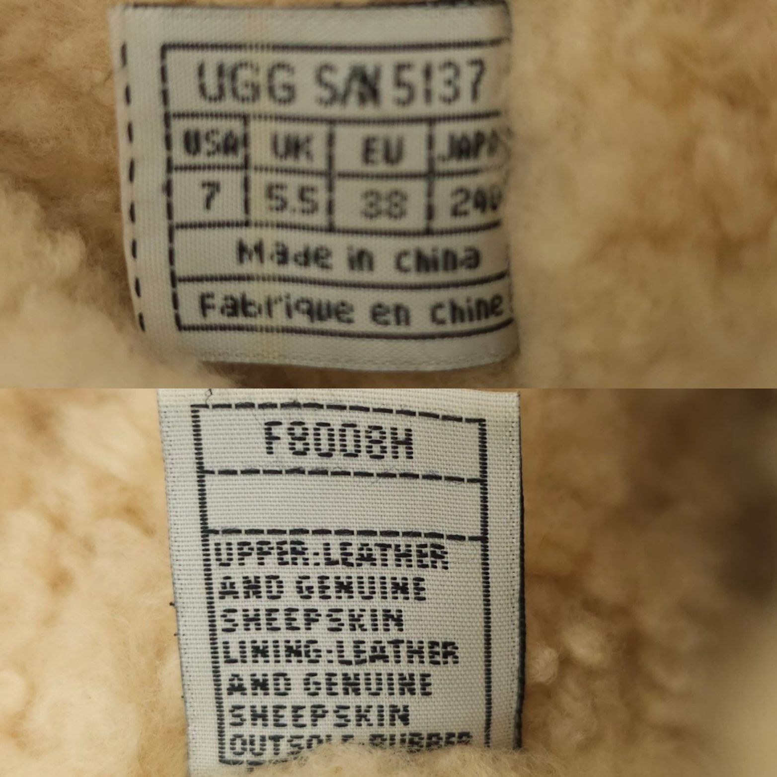 Ugg Ugg Australia Elijo Leather Boots Womens Size 7 Sheepskin Size US 7 / IT 37 - 8 Thumbnail