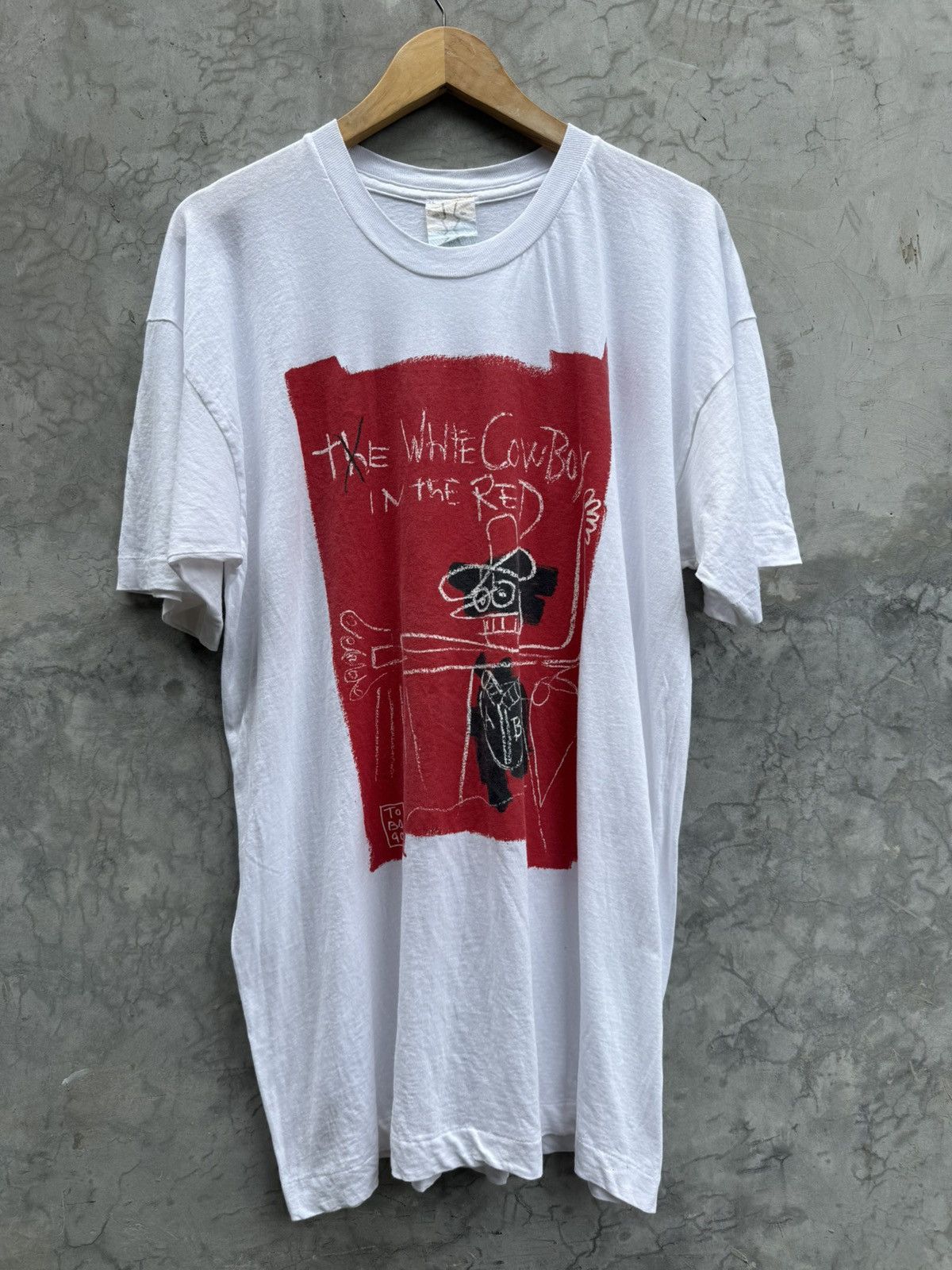 Jean-Michel Basquiat Rare Vintage90s art te”JEAN-MICHEL BASQUIAT” Size US XL / EU 56 / 4 - 1 Thumbnail
