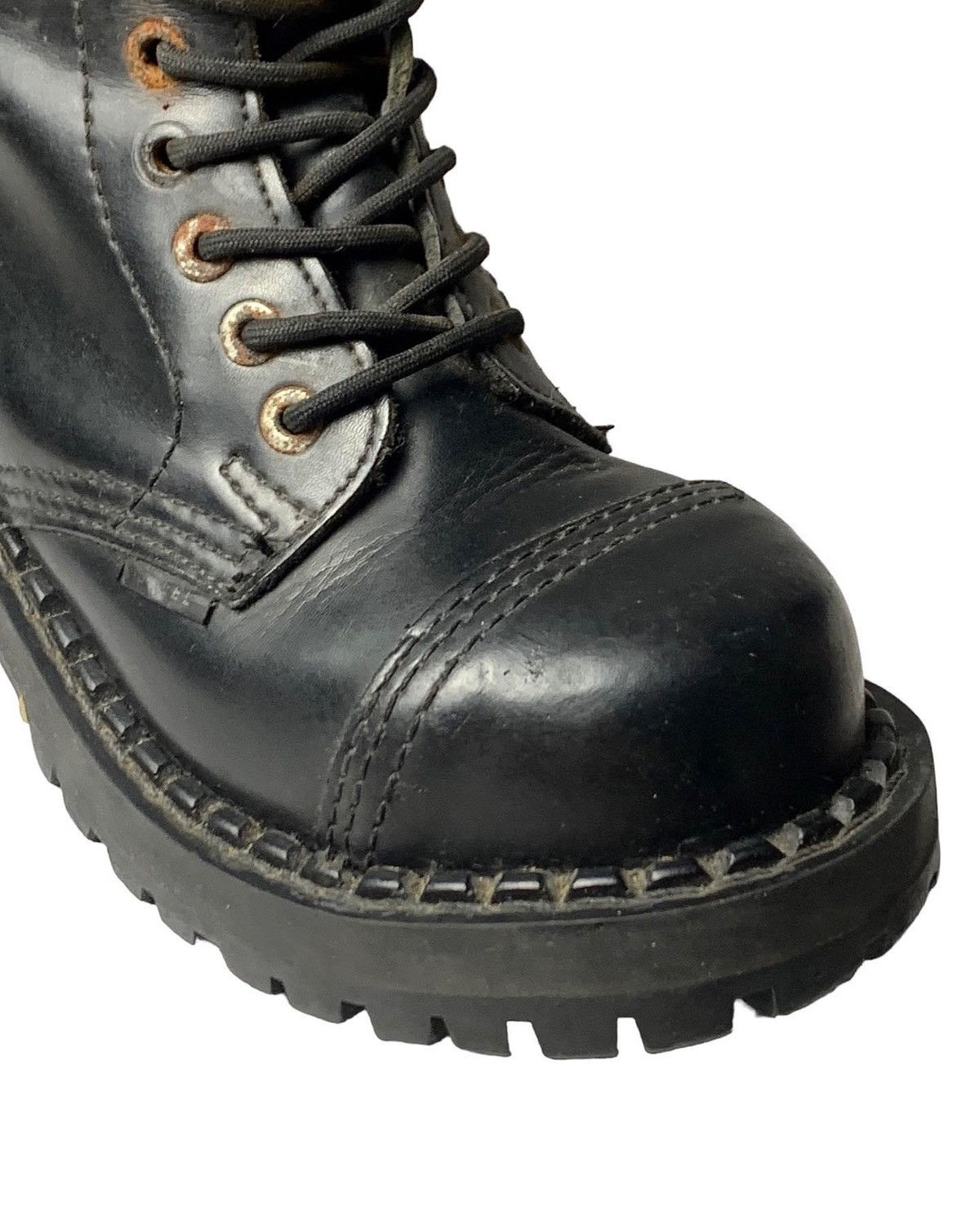 Vintage STEEL TOE 15 EYES COMBAT BOOTS Size US 7 / IT 37 - 9 Thumbnail