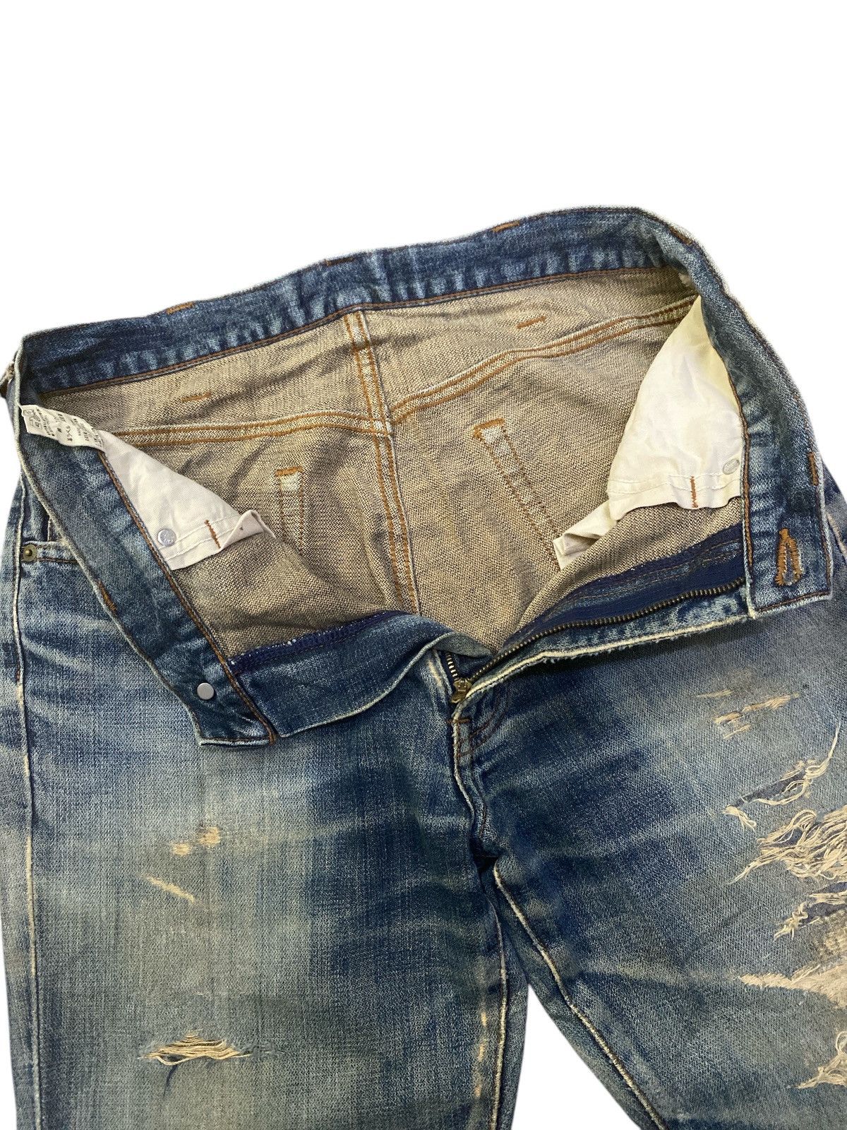 Vintage × Wrangler Wrangler Distressed Flared Denim Size US 31 - 8 Thumbnail