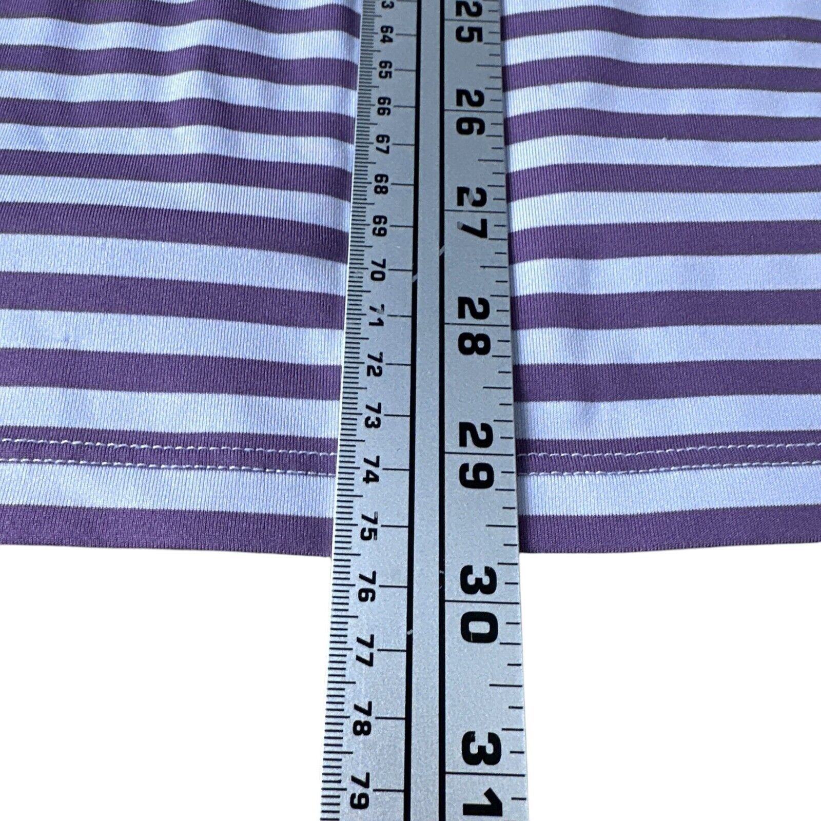 Grenson Greyson Polo Shirt Mens Medium Purple Gray Striped Blue Golf Size US M / EU 48-50 / 2 - 11 Thumbnail