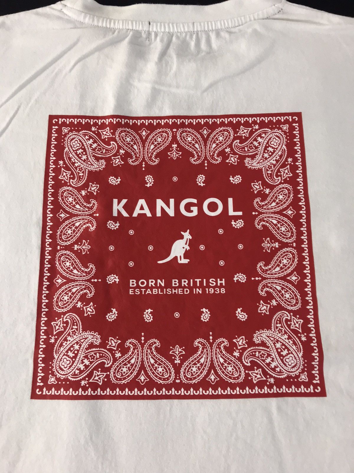 Designer Kangol Bandana Box Logo Longsleeve Tee T-shirt Size US XL / EU 56 / 4 - 4 Thumbnail