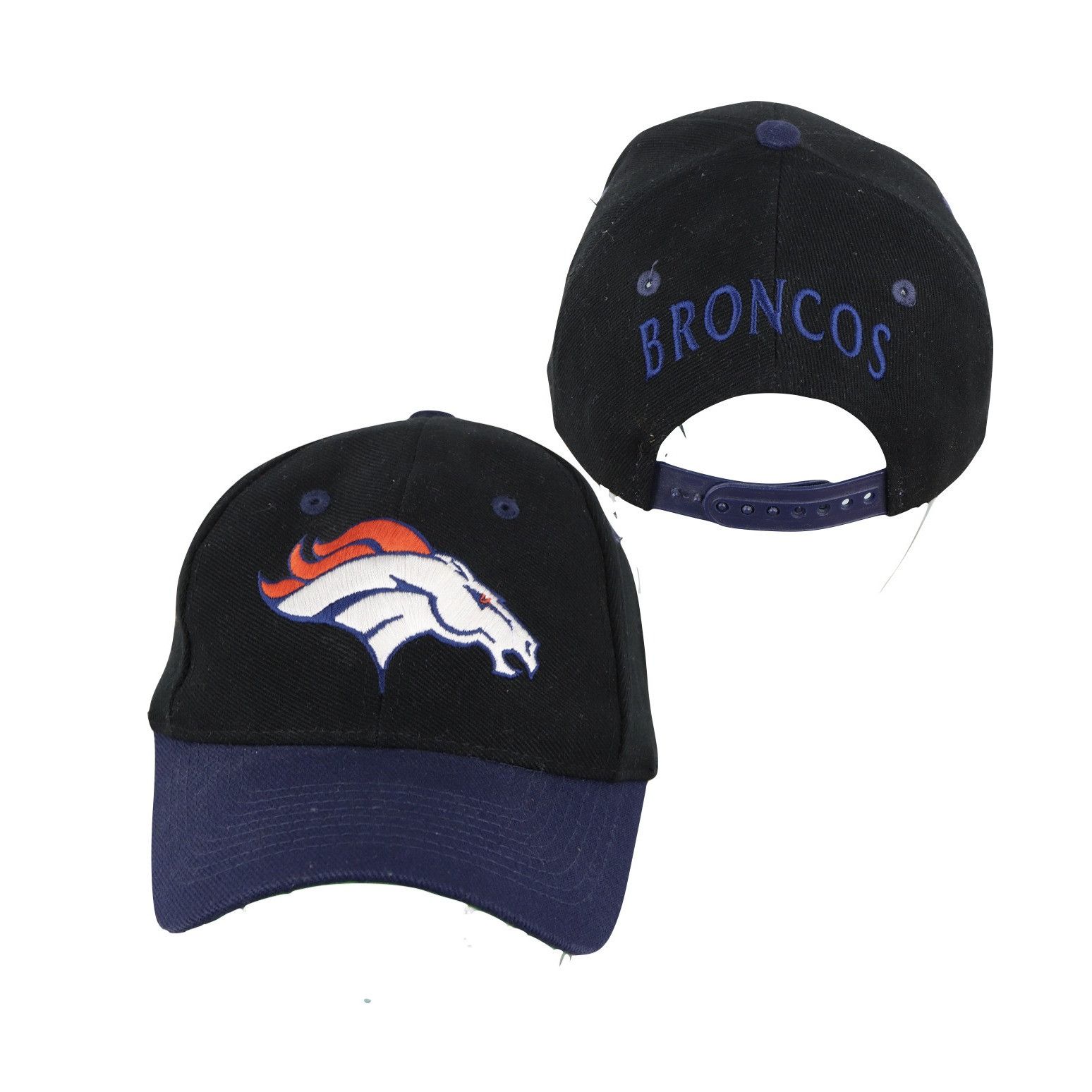 Vintage Vintage 90s Denver Broncos Spell Out Football Snapback Hat Size ONE SIZE - 1 Thumbnail