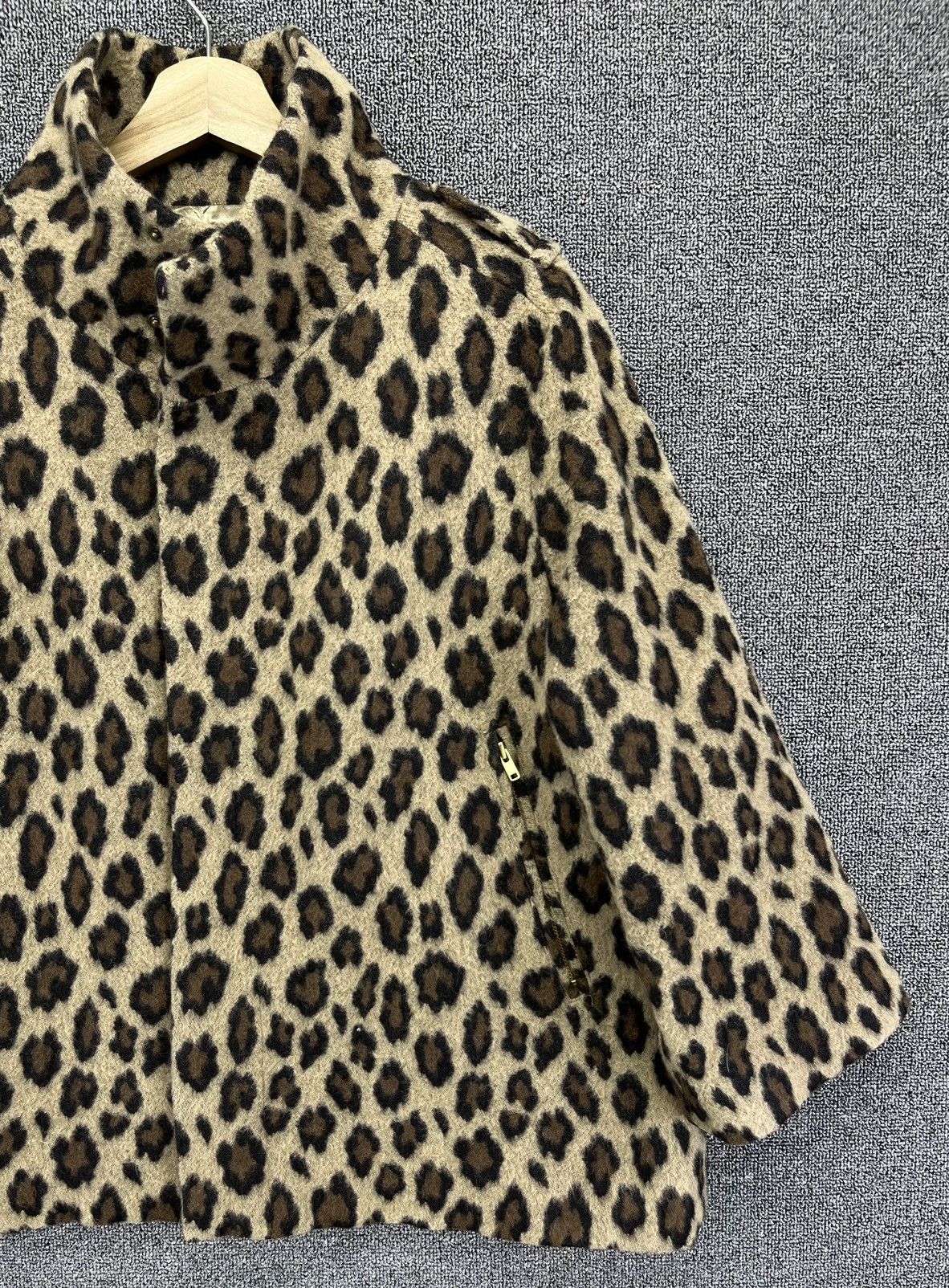 Japanese Brand × Vintage Vintage Pinceau Leopard Style Wool Jacket Size M / US 6-8 / IT 42-44 - 4 Thumbnail