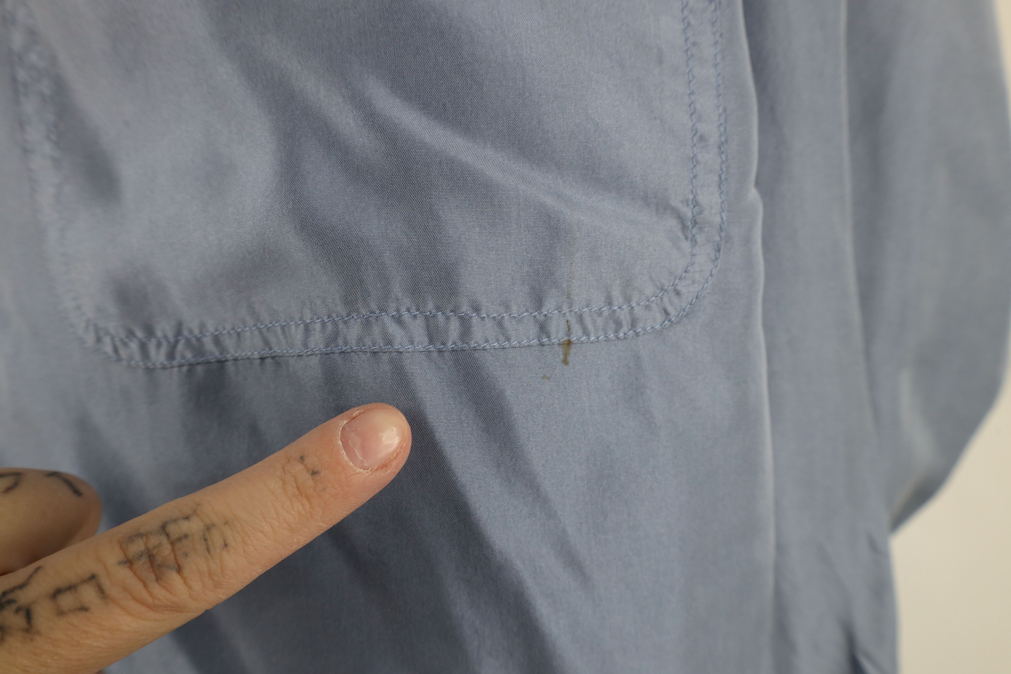 Vintage Vintage 90s Streetwear Silk Collared Button Shirt Blue Size US M / EU 48-50 / 2 - 4 Thumbnail