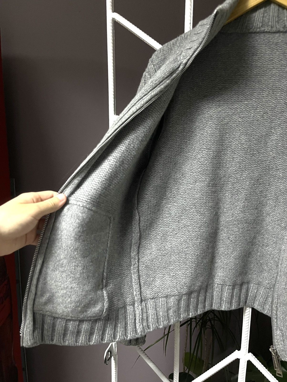 Designer × Dsquared2 × Vintage RARE Vintage Cashmere Dsquared Lampo Zip Knitted Sweater Size US M / EU 48-50 / 2 - 10 Thumbnail