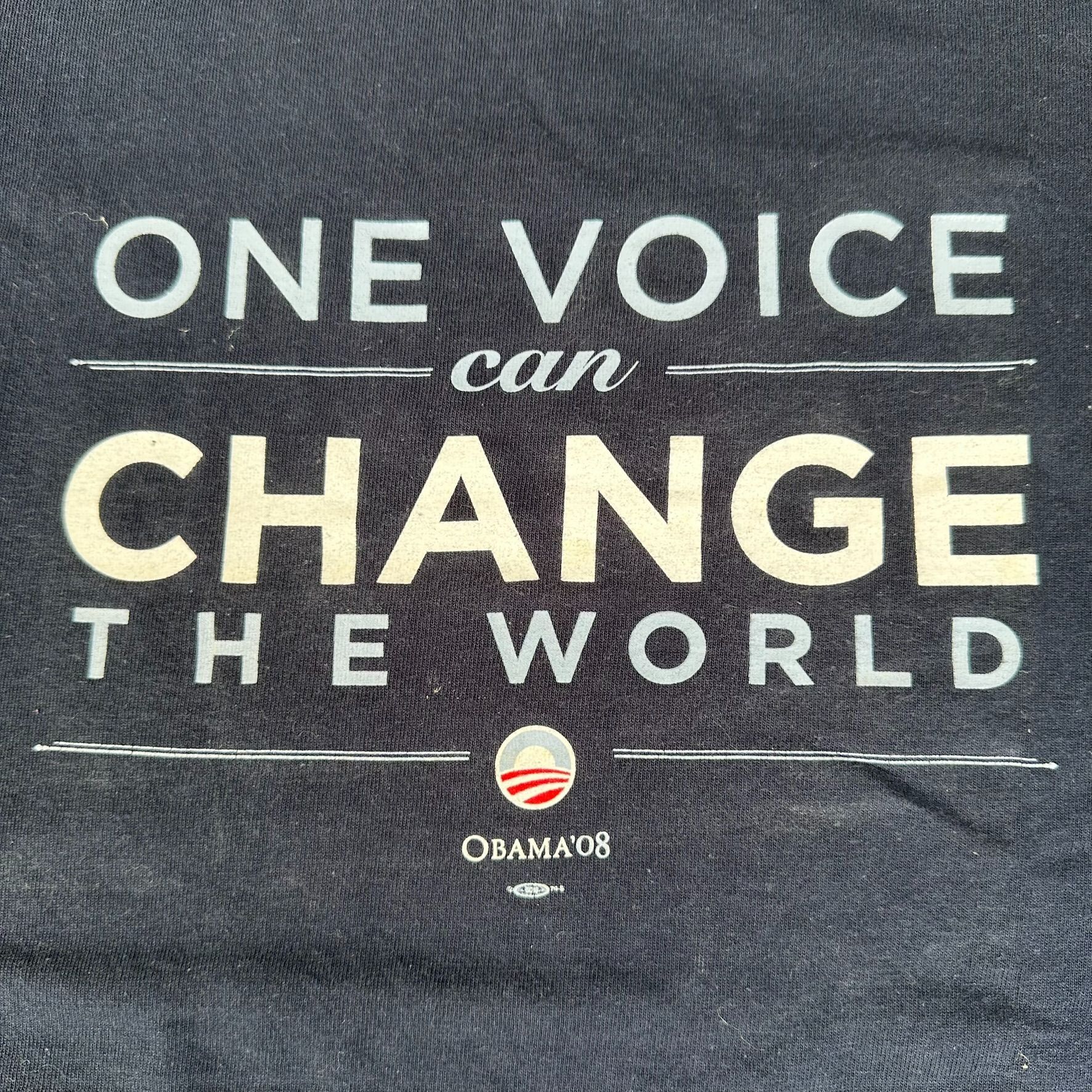 Vintage Vintage Y2K Barack Obama One Voice T-Shirt Navy Political Ca Size US S / EU 44-46 / 1 - 2 Thumbnail