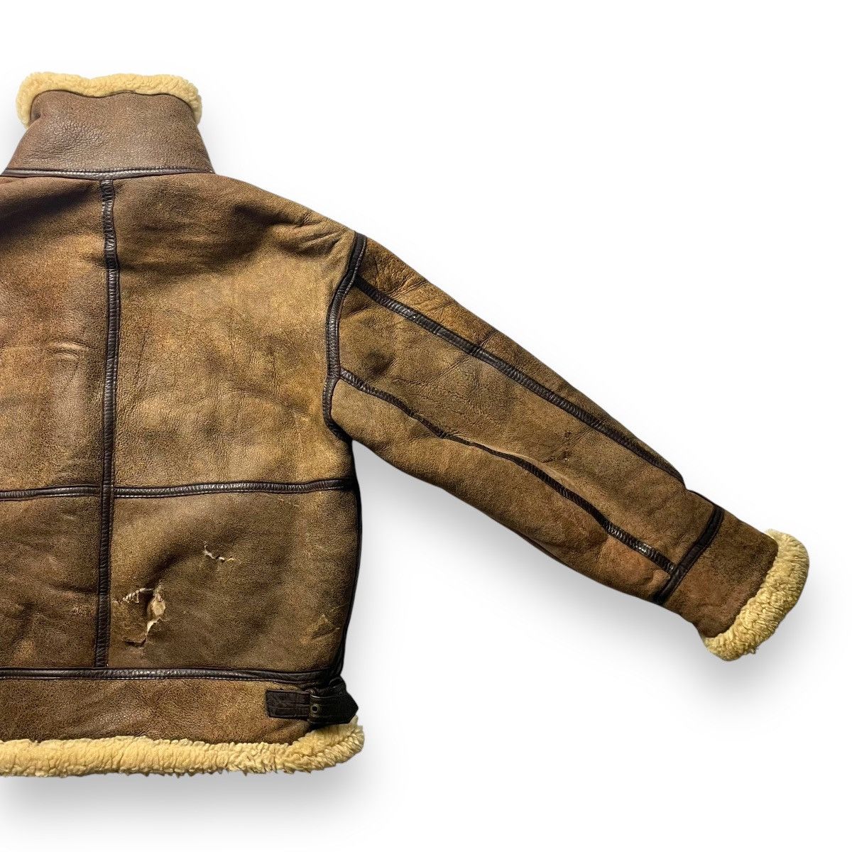 Genuine Leather VINTAGE B3 SHEEPSKIN FLIGHT GLEEMAN MILITARY JACKET Size US M / EU 48-50 / 2 - 10 Thumbnail