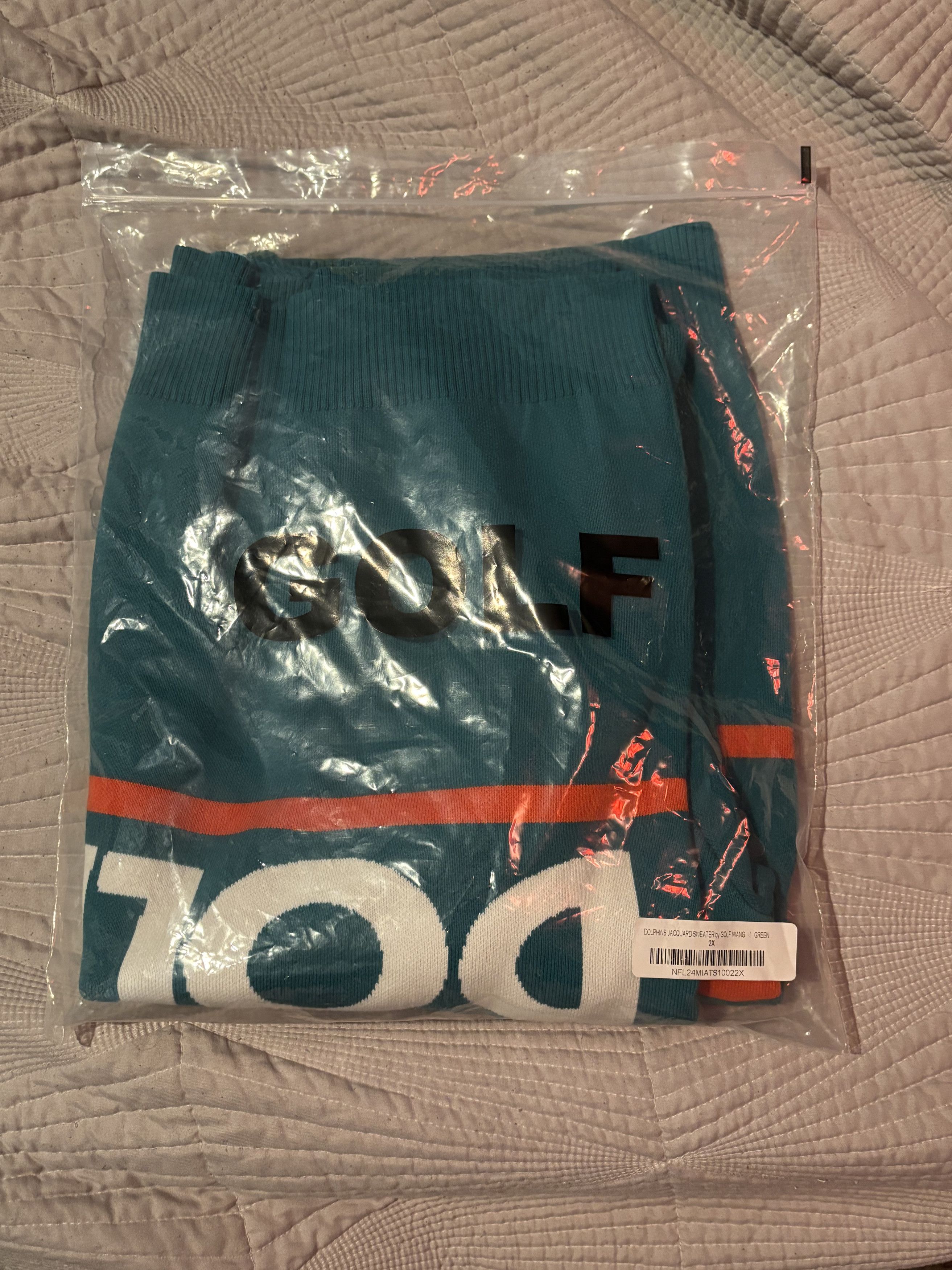 Golf Wang × NFL Dolphins Jacquard Sweater Size US XXL / EU 58 / 5 - 7 Thumbnail