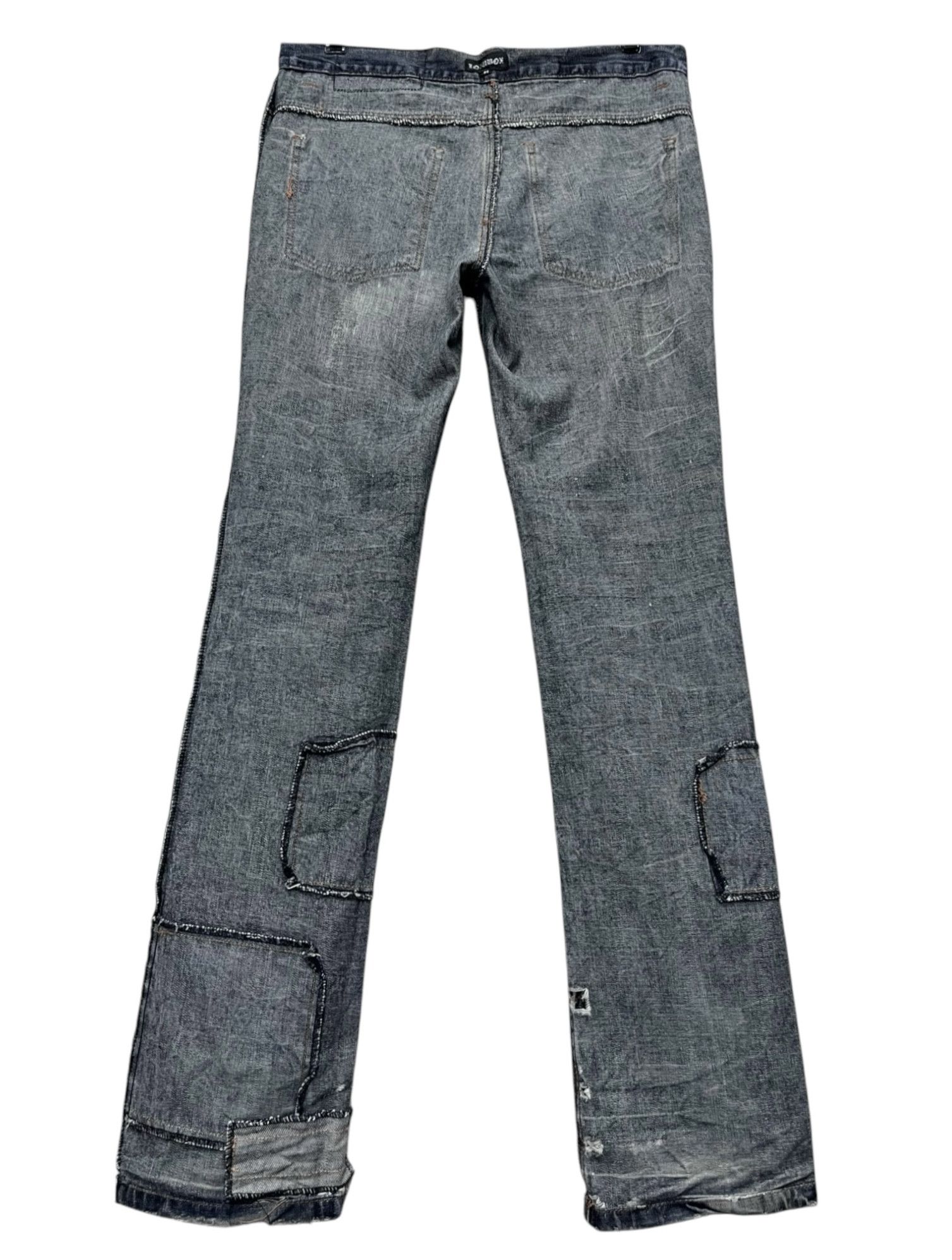 💀GRUNGE🔥LOWBOX Mudwash Distressed Ripped Denim Undercover