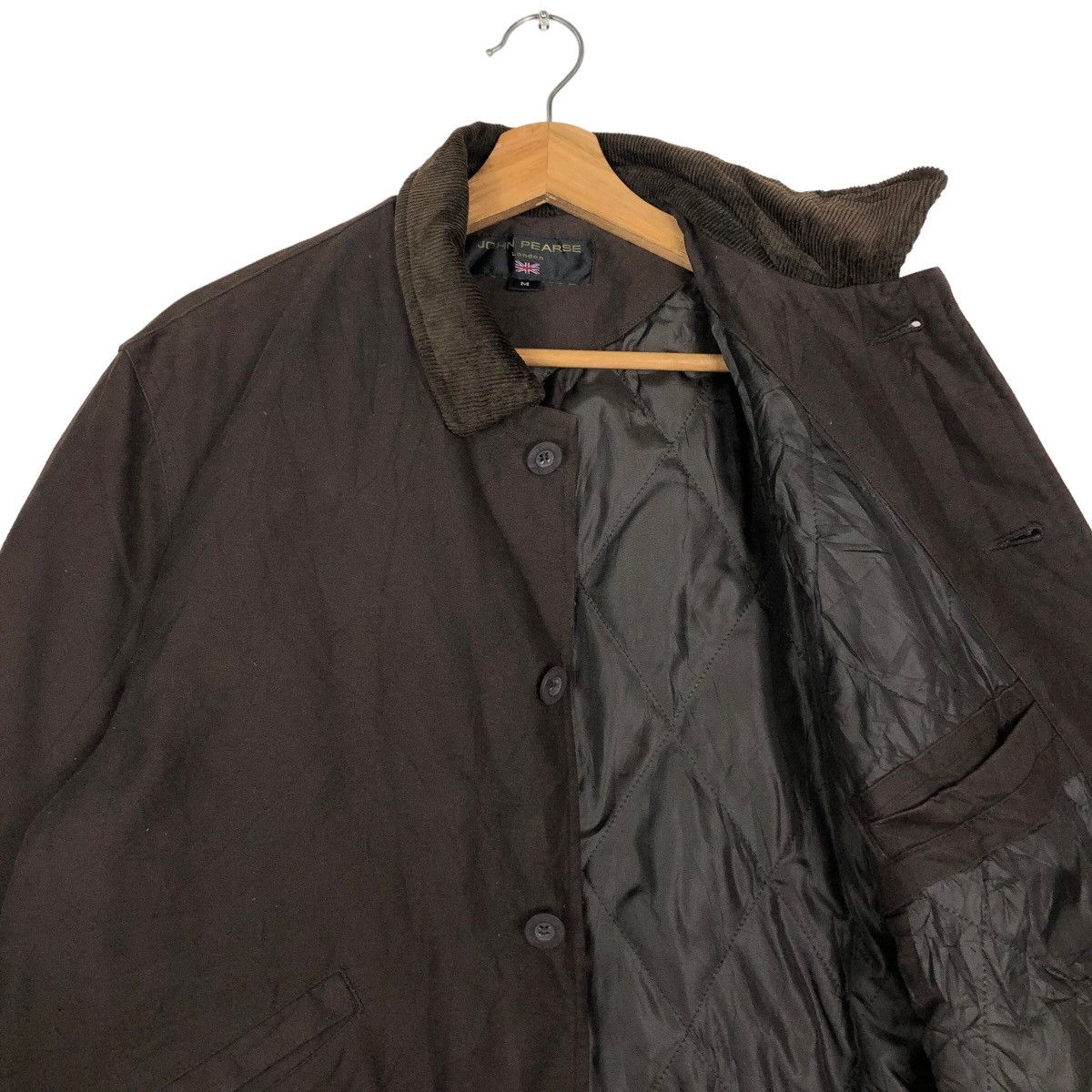 Japanese Brand 🔥Rich Brown Vtg Chore Jacket Quilted John Pearse London Size US M / EU 48-50 / 2 - 10 Thumbnail