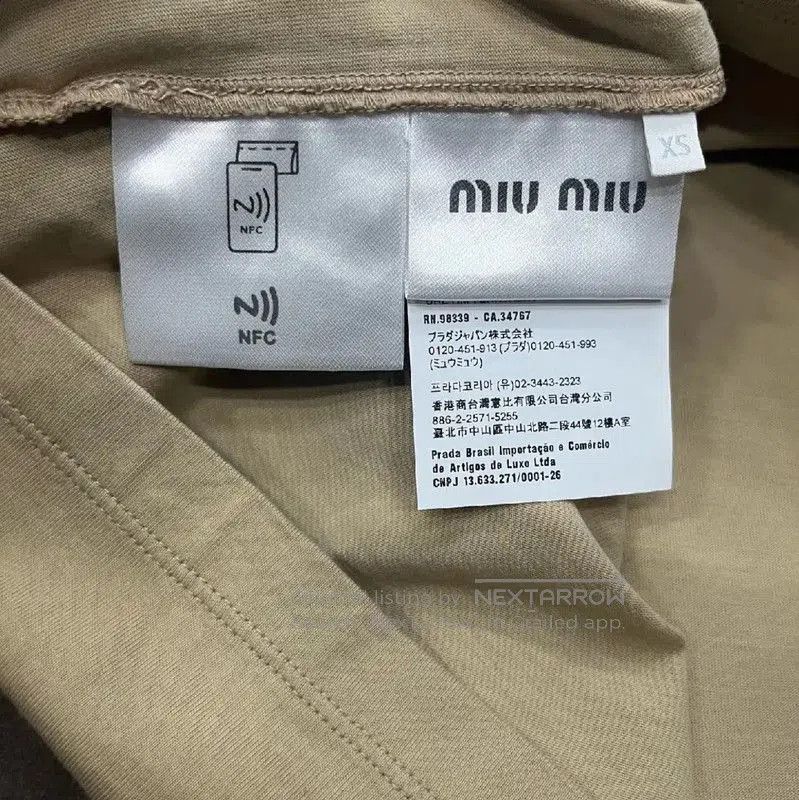 Miu Miu Miu Miu Brown Cotton Women's Sweatshirt . Size XS / US 0-2 / IT 36-38 - 4 Thumbnail