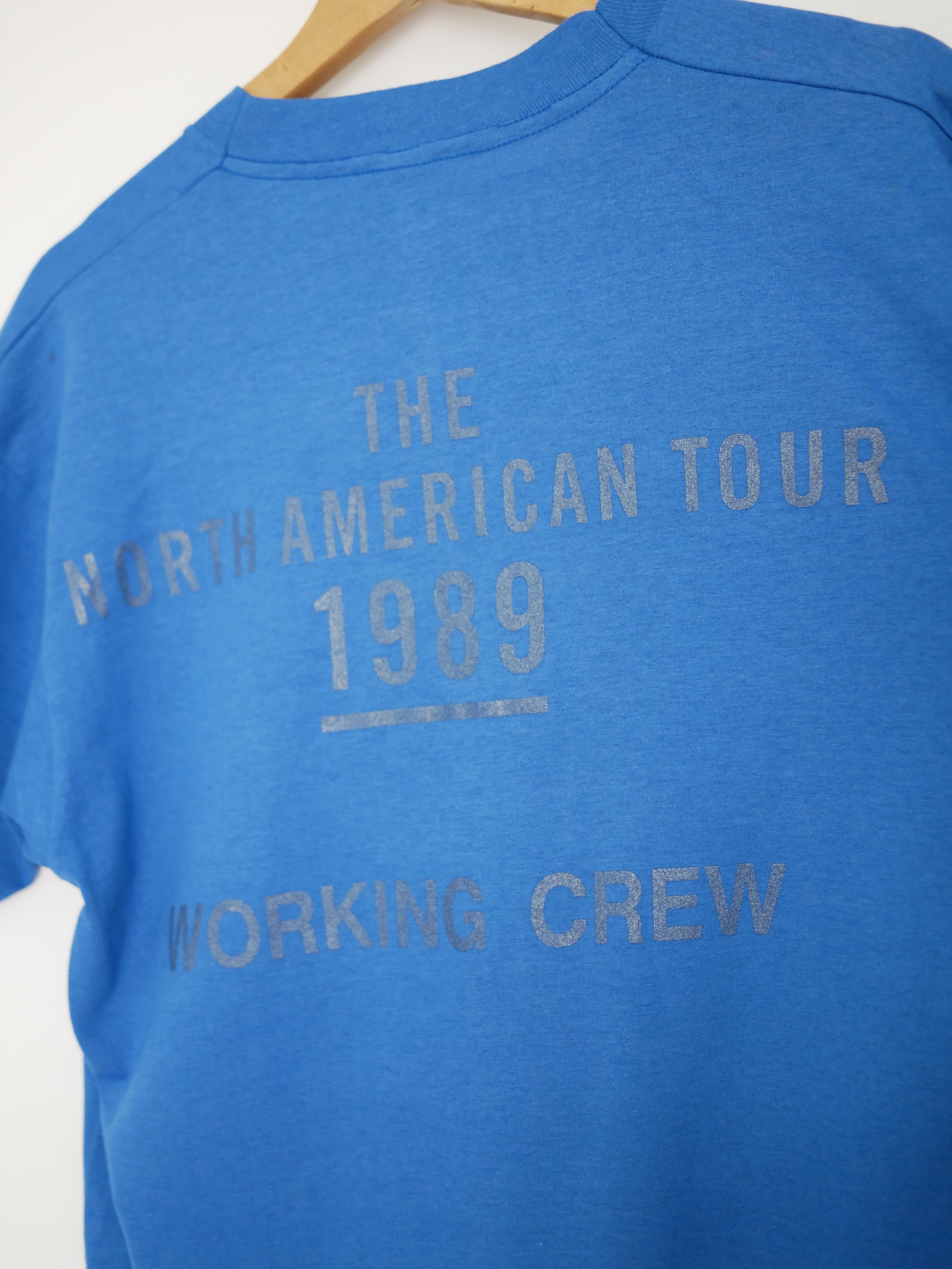 The Rolling Stones 1989 Rolling Stones Steel Wheels WORKING CREW T-Shirt XL Size US XL / EU 56 / 4 - 4 Thumbnail