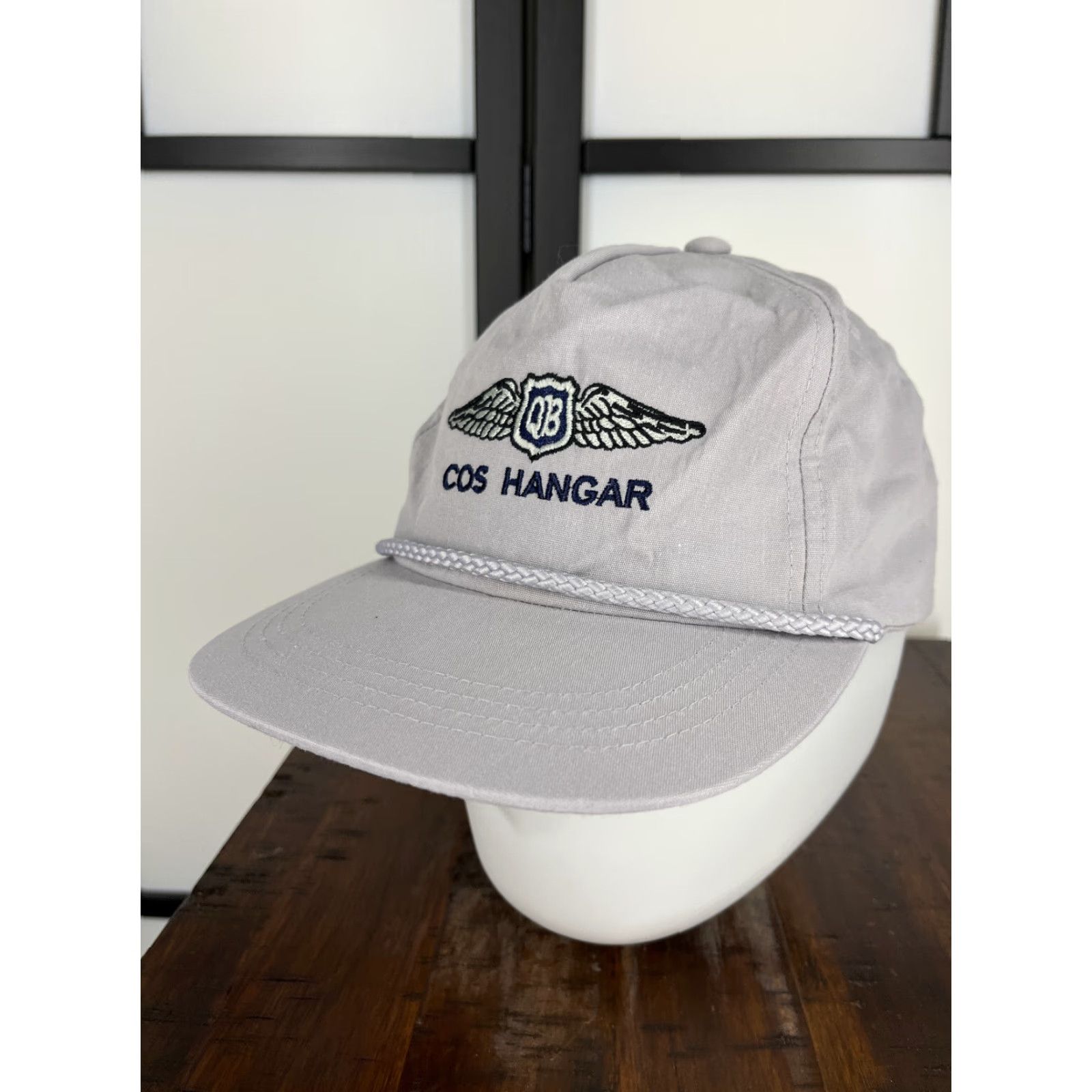 Vintage VINTAGE VTG QB Cos Hangar Hat Cap Snap Back Adult One Size Gray Cotton Polyester Blend Size ONE SIZE - 4 Thumbnail