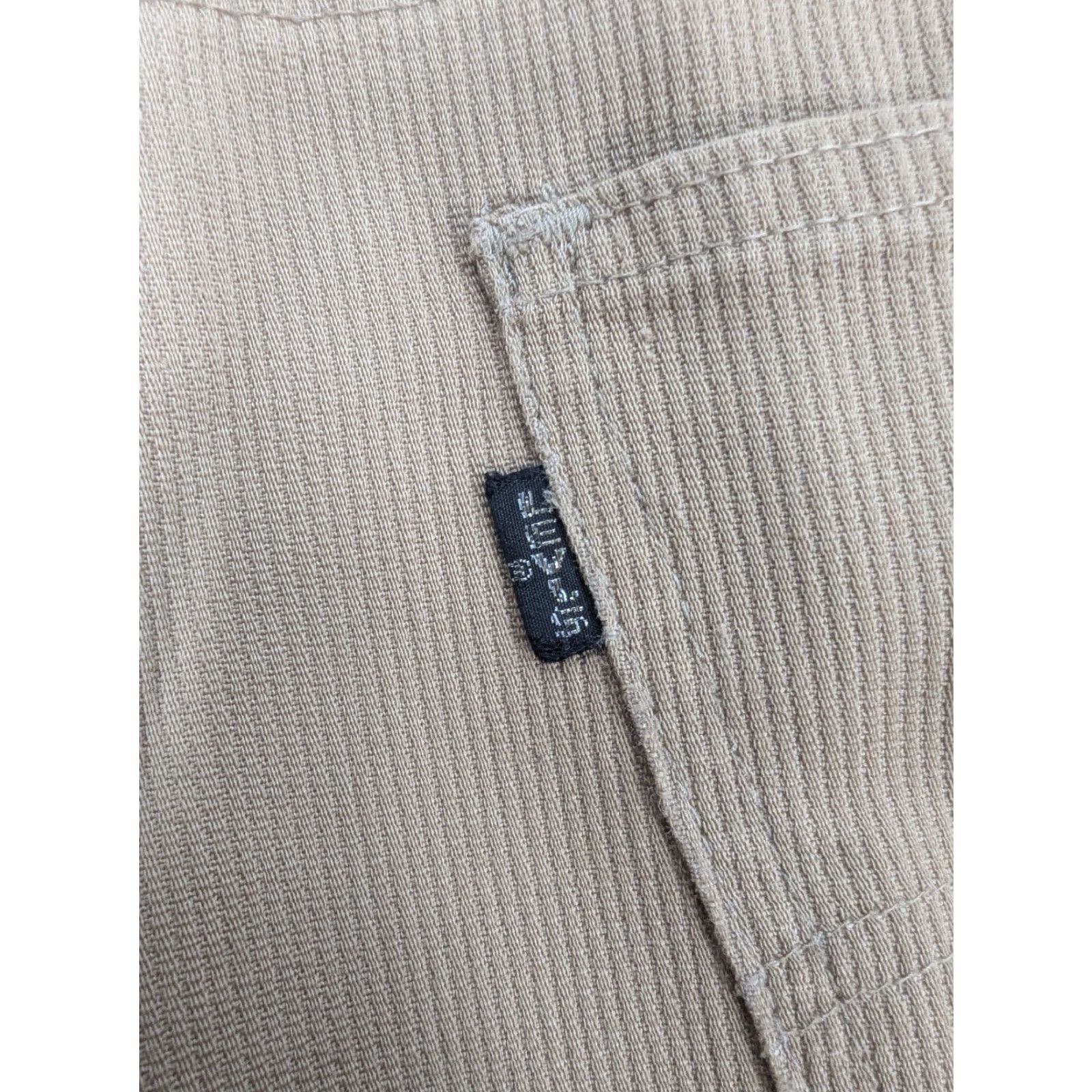 Levi's VTG Levis Pants Khaki Mens Big E Black Label Trouser Talon Zipper 32x27 Size US 32 / EU 48 - 2 Thumbnail