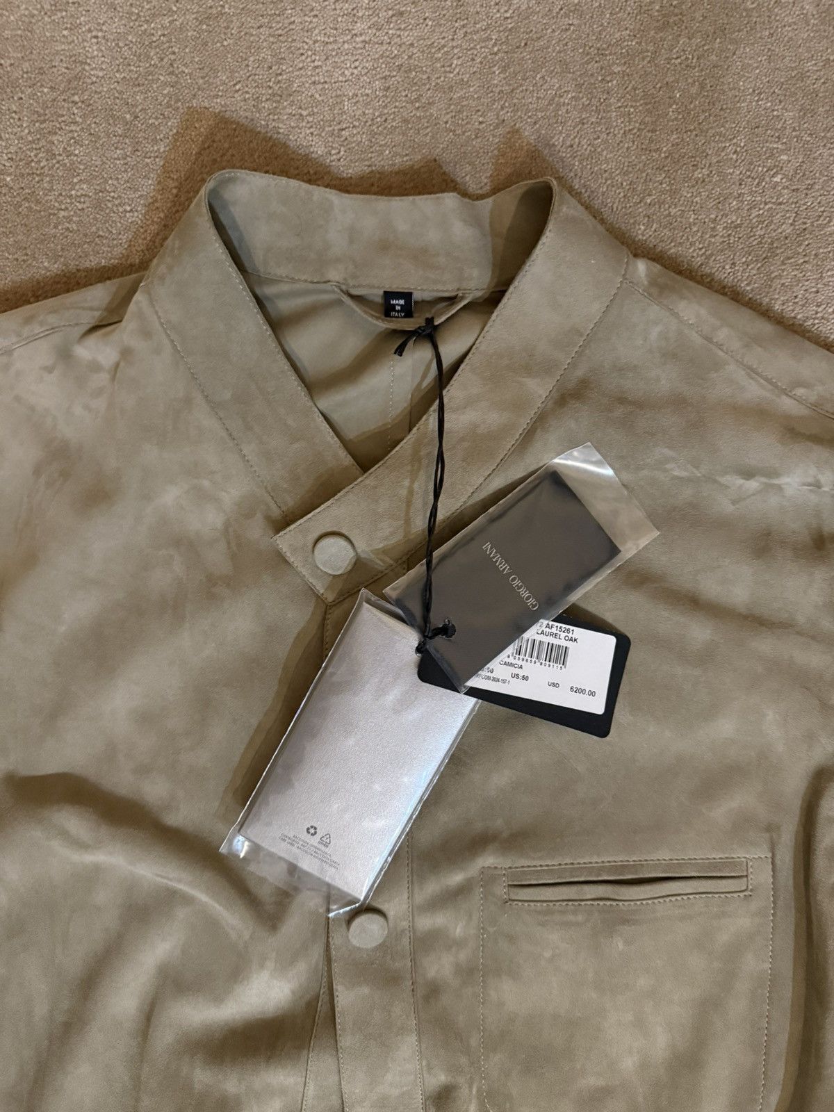 Giorgio Armani Giorgio Armani Suede Leather Shirt Jacket – Made in Italy Size US L / EU 52-54 / 3 - 3 Thumbnail