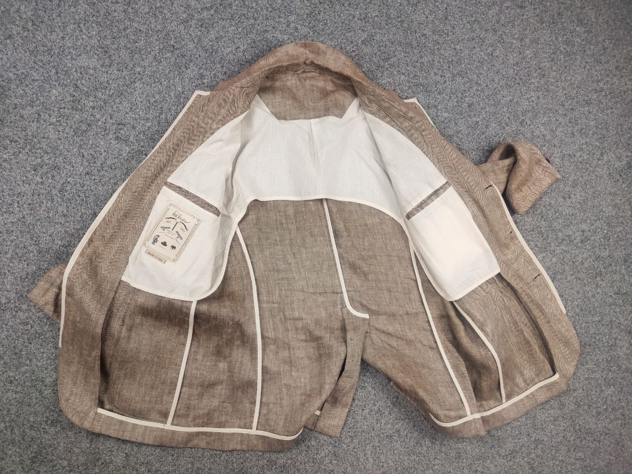 Other Luis Trenker Design textured hemp herringbone Blazer Jacket Size US L / EU 52-54 / 3 - 13 Thumbnail