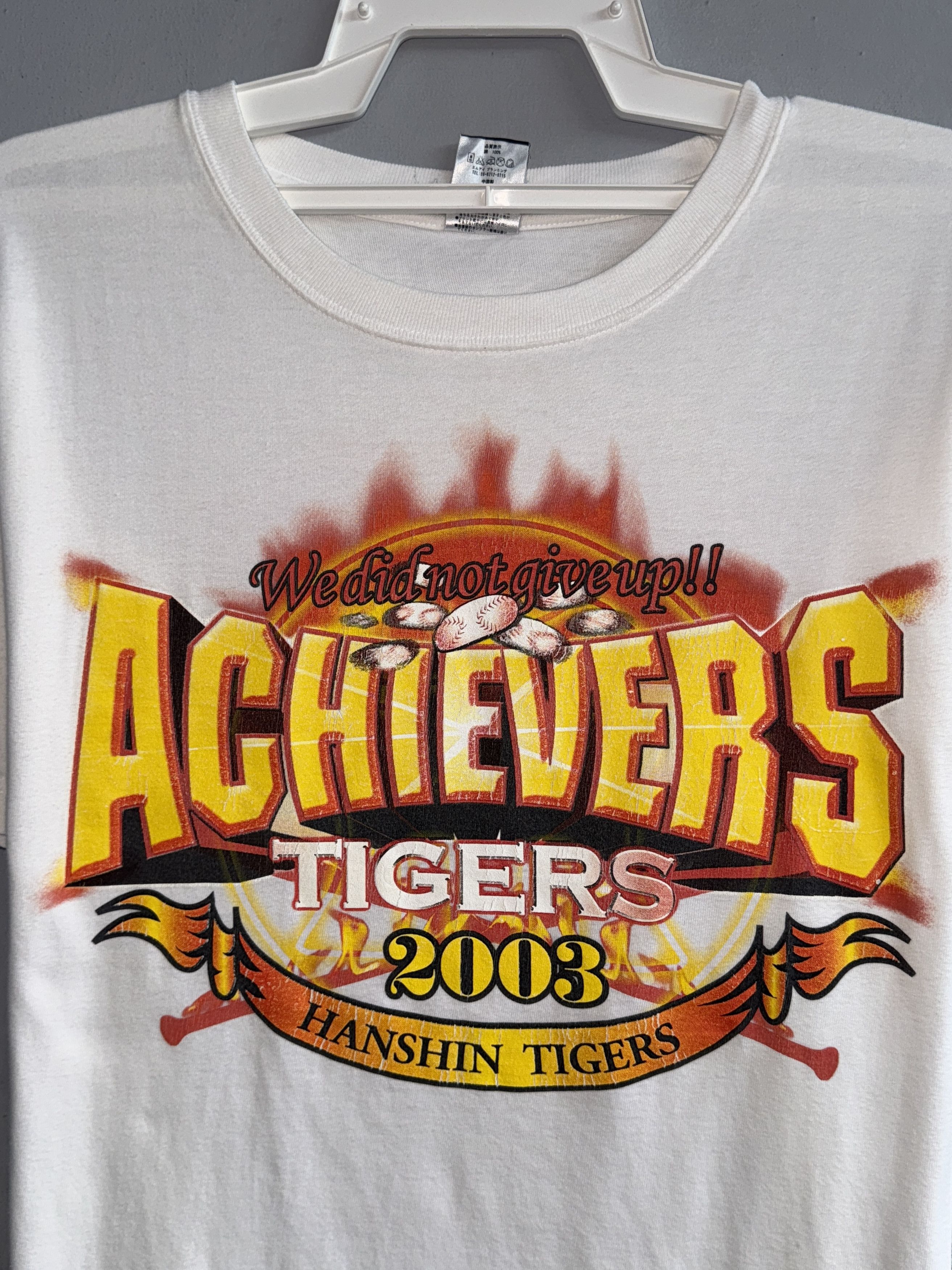 Japanese Brand Hanshin Tigers Achievers 2003 Vintage T-Shirt Size US L / EU 52-54 / 3 - 3 Thumbnail