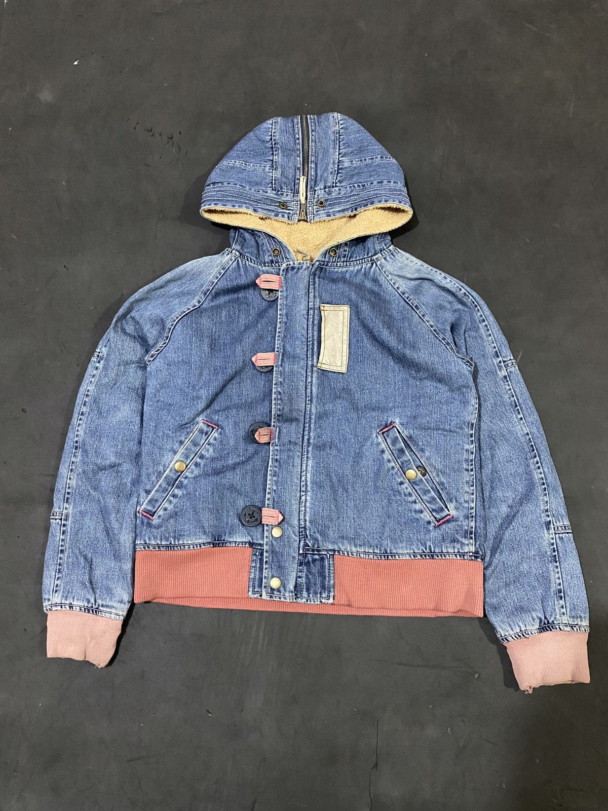 If Six Was Nine Oldbettys denim archived jaket zipper hood Size US M / EU 48-50 / 2 - 1 Thumbnail