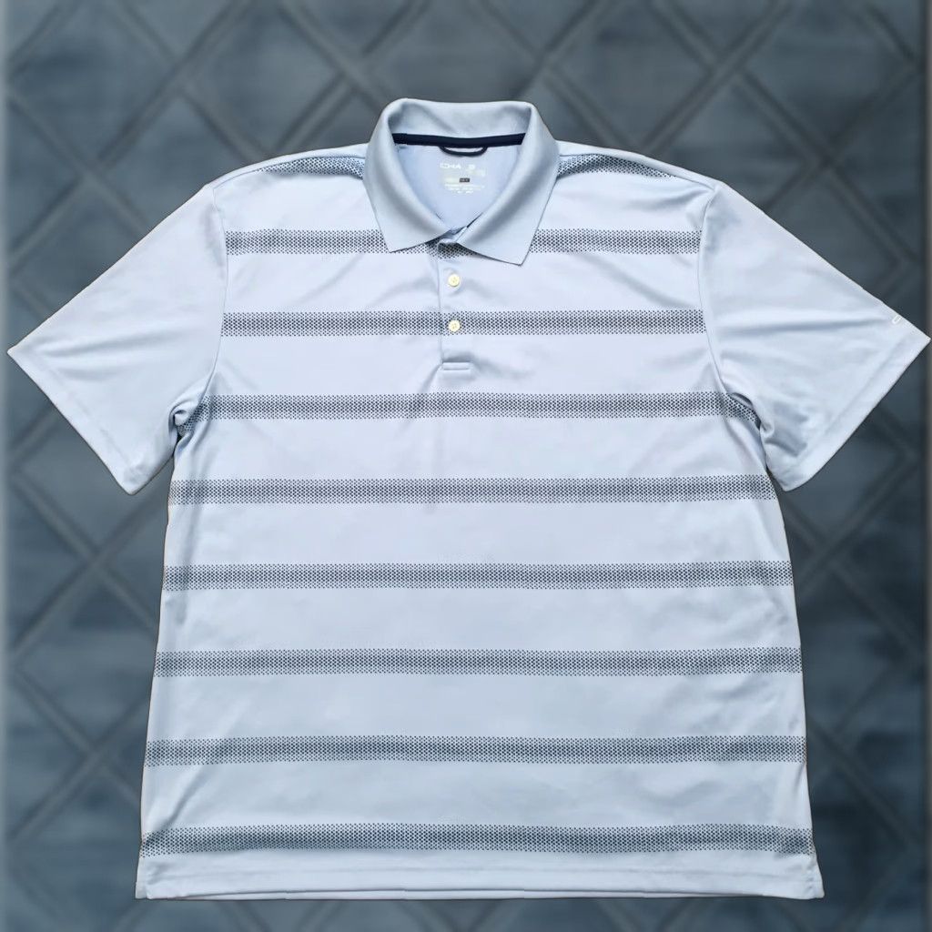 Chaps Chaps Polo Shirt Mens 2XL Short Sleeve Blue Striped Golf Collar Polo Shirt Mens Blue Striped Short Sleeve 2XL Size US XXL / EU 58 / 5 - 1 Thumbnail