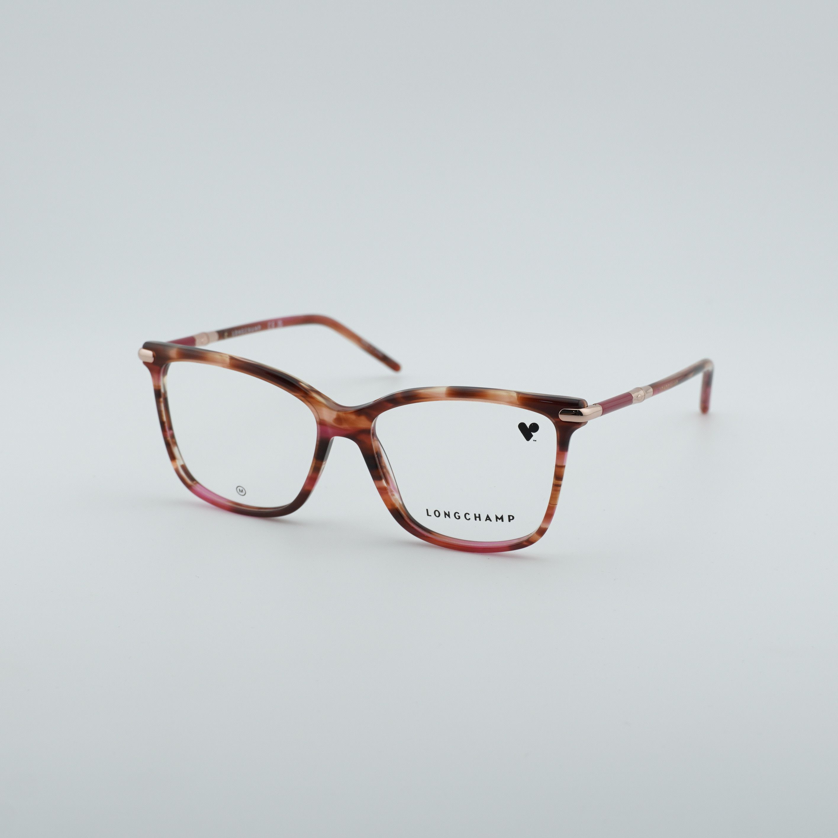 Longchamp Longchamp LO2726 602 Eyeglasses Red Horn 54mm Square Frame Size ONE SIZE - 1 Thumbnail