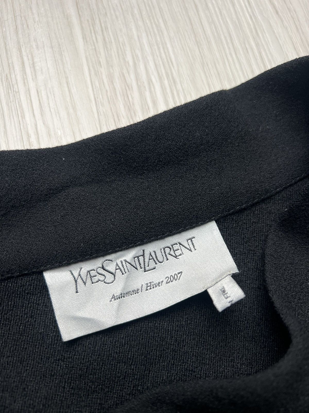 Yves Saint Laurent A/W 2007 YSL By Stefano Pilati Cropped Bolero Blazer Jacket Size M / US 6-8 / IT 42-44 - 6 Thumbnail