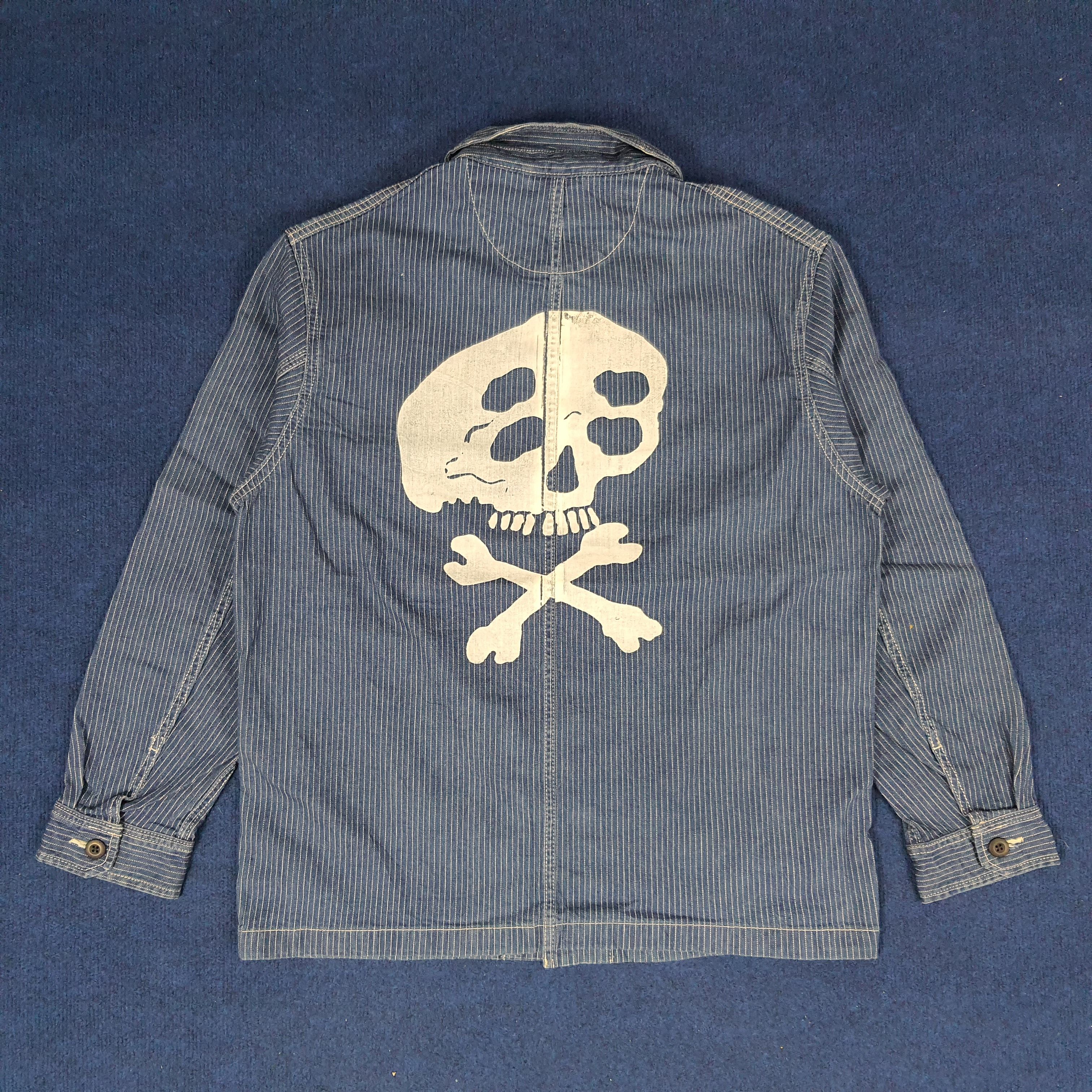 Japanese Brand × Uniqlo × Vintage Vintage Uniqlo Japanese Brand Denim Custom Logo Jacket Size US L / EU 52-54 / 3 - 1 Thumbnail