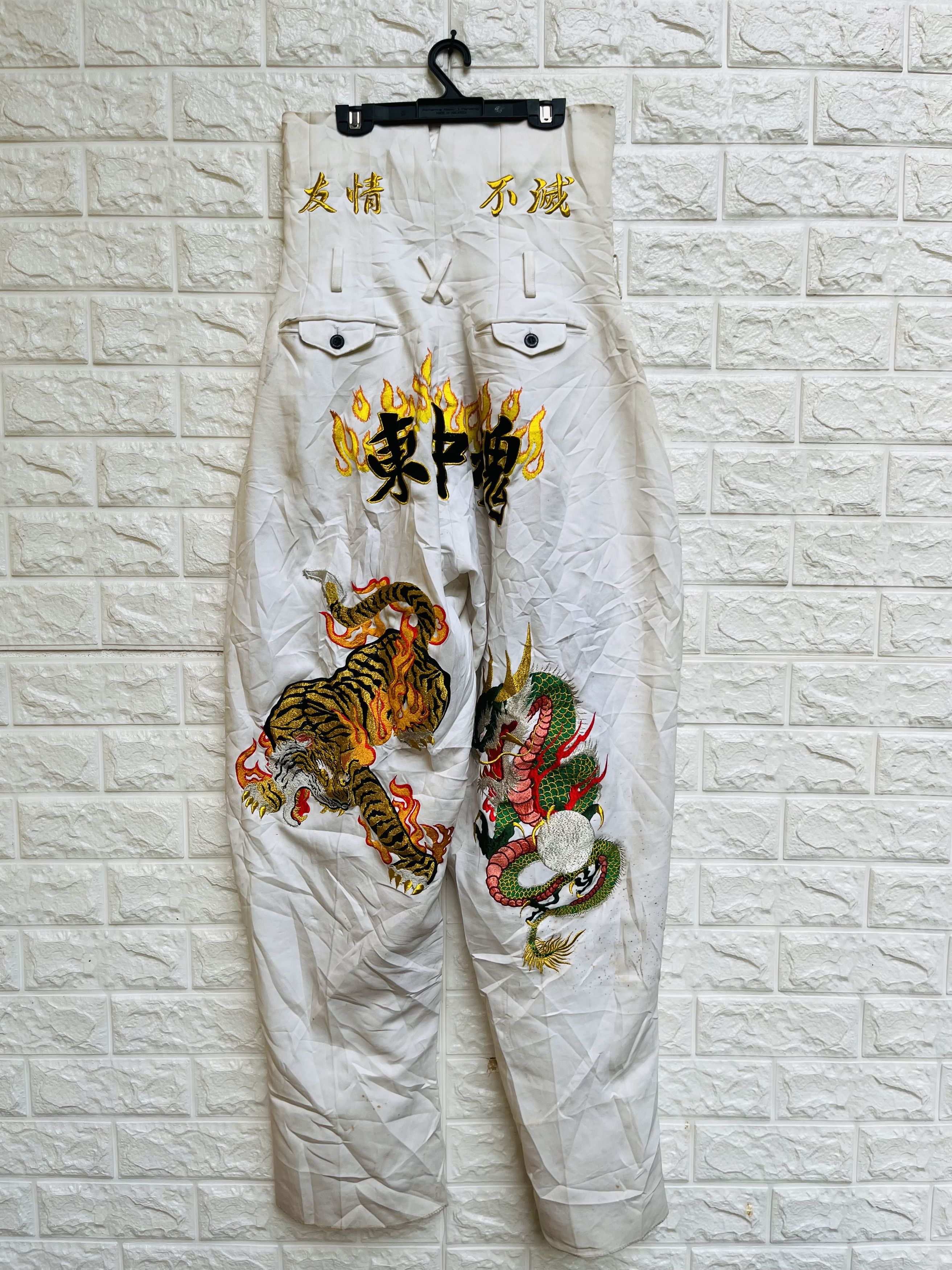 Japanese Brand × Vintage Vintage Japanese Sukajan Streetwear Designer Fashion Style Size US 29 - 1 Thumbnail