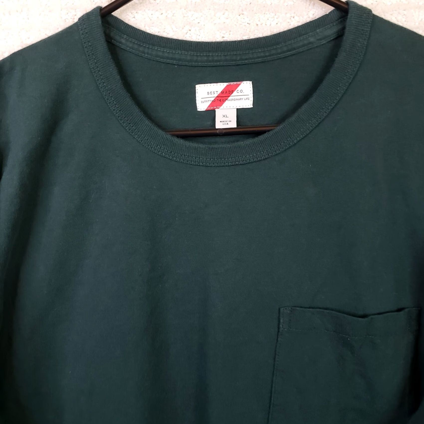 CO VINTAGE Best Made Co Shirt Men XL Green Long Sleeve Crew Neck Tee Casual USA Size US XL / EU 56 / 4 - 3 Thumbnail