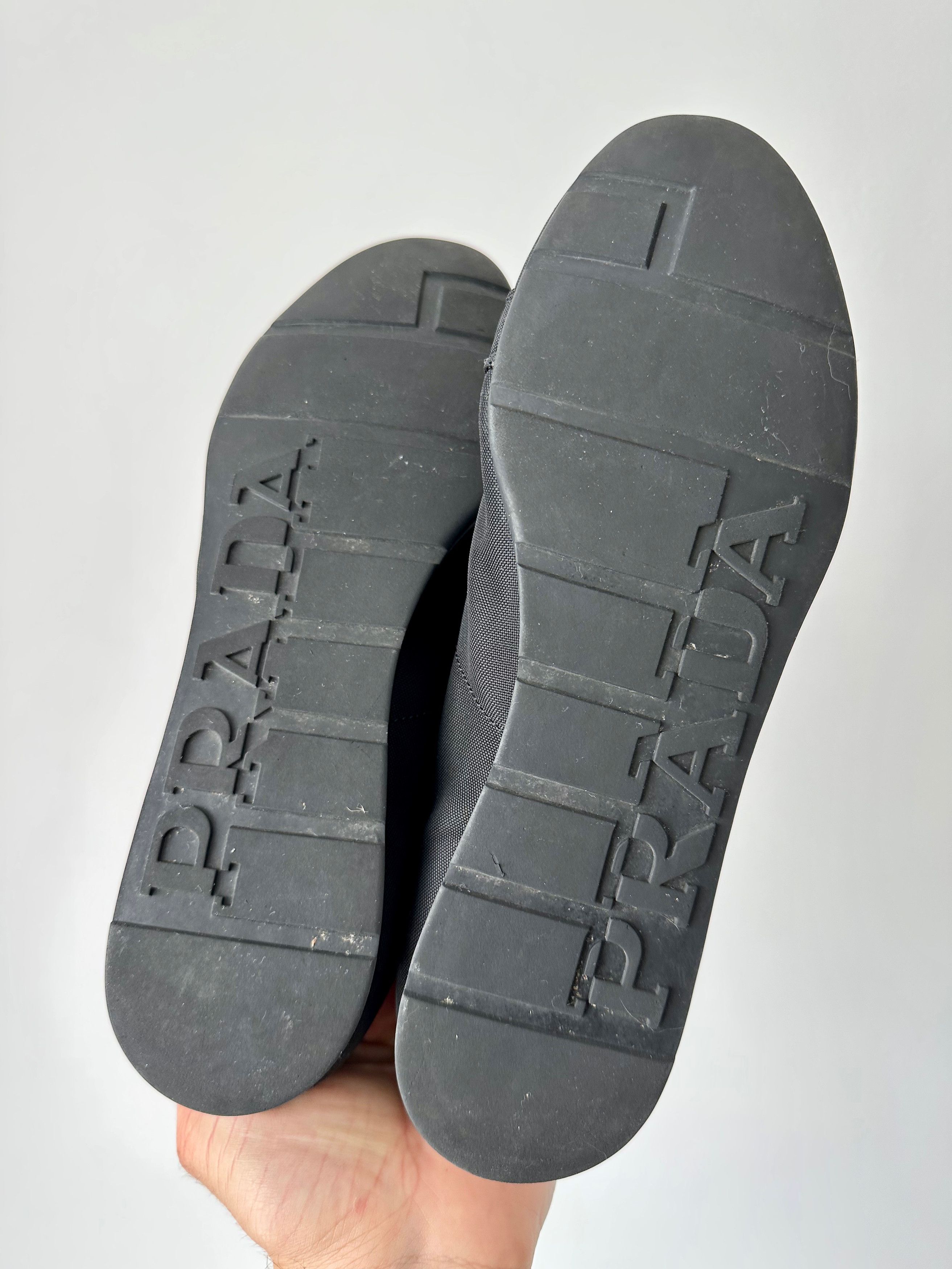 Prada PRADA SNEAKERS SHOES nylon black linea rossa Size US 7.5 / EU 40-41 - 7 Thumbnail