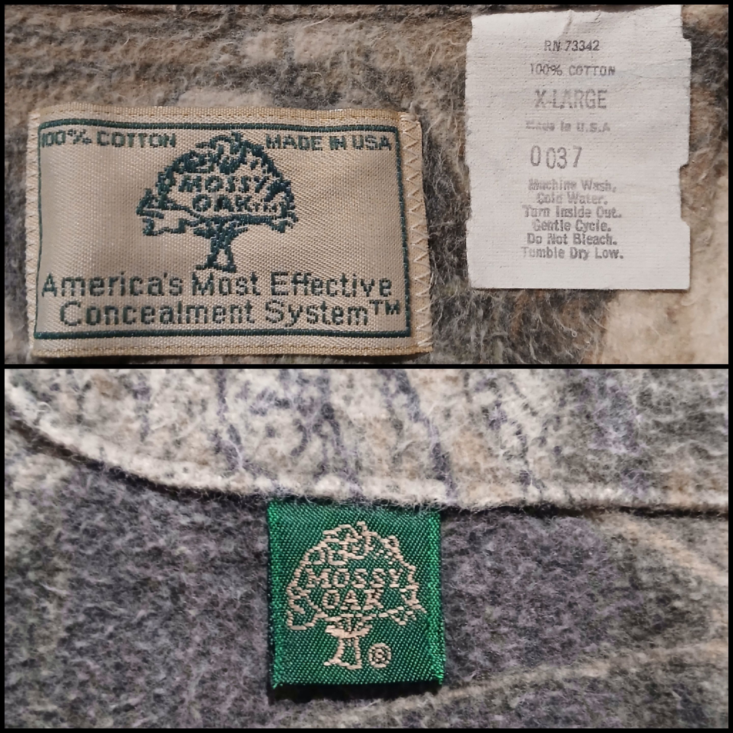 Mossy Oaks Vintage 80s Mossy Oak Chamois Flannel Camo Shirt XL USA Size US XL / EU 56 / 4 - 3 Thumbnail