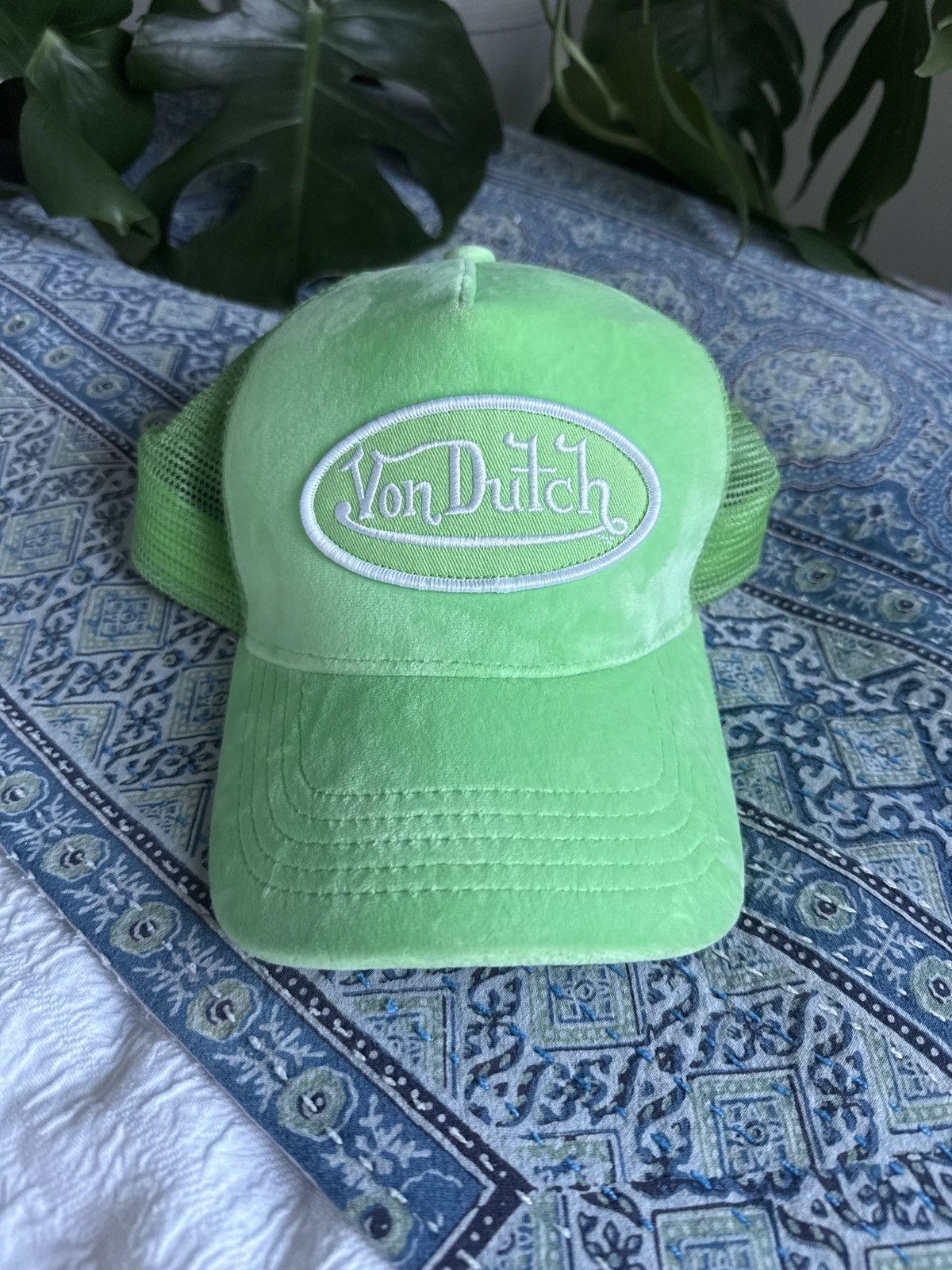 Von Dutch Von Dutch Velvet Trucker Hat Size ONE SIZE - 1 Thumbnail