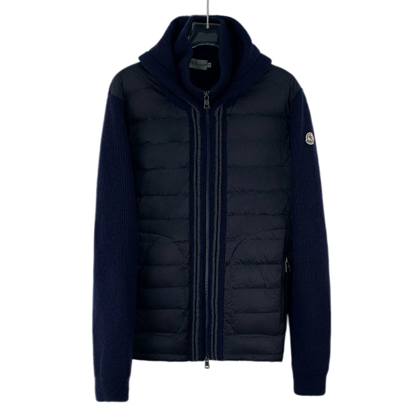 Moncler Moncler Maglione Tricot Hoodie Jacket Navy (S) Size US S / EU 44-46 / 1 - 1 Thumbnail