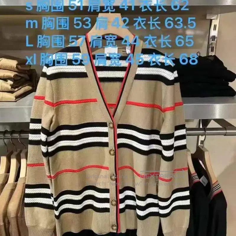 Burberry Burberry Spring Autumn Wool Striped Cardigan. Size M / US 6-8 / IT 42-44 - 3 Thumbnail