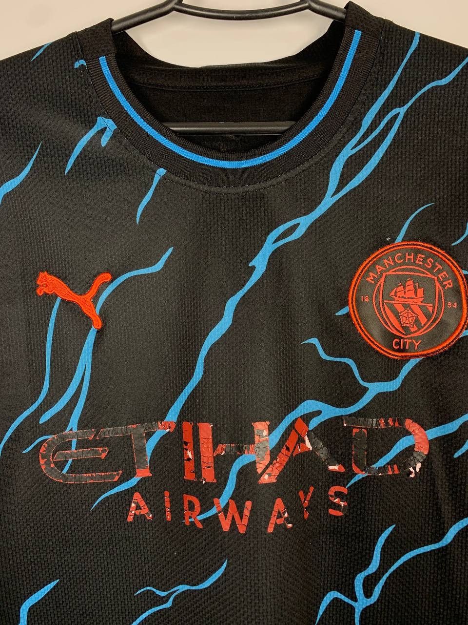 Puma Haaland #9 Manchester City Away Jersey 22/23 | Puma | Size M Size US M / EU 48-50 / 2 - 4 Thumbnail