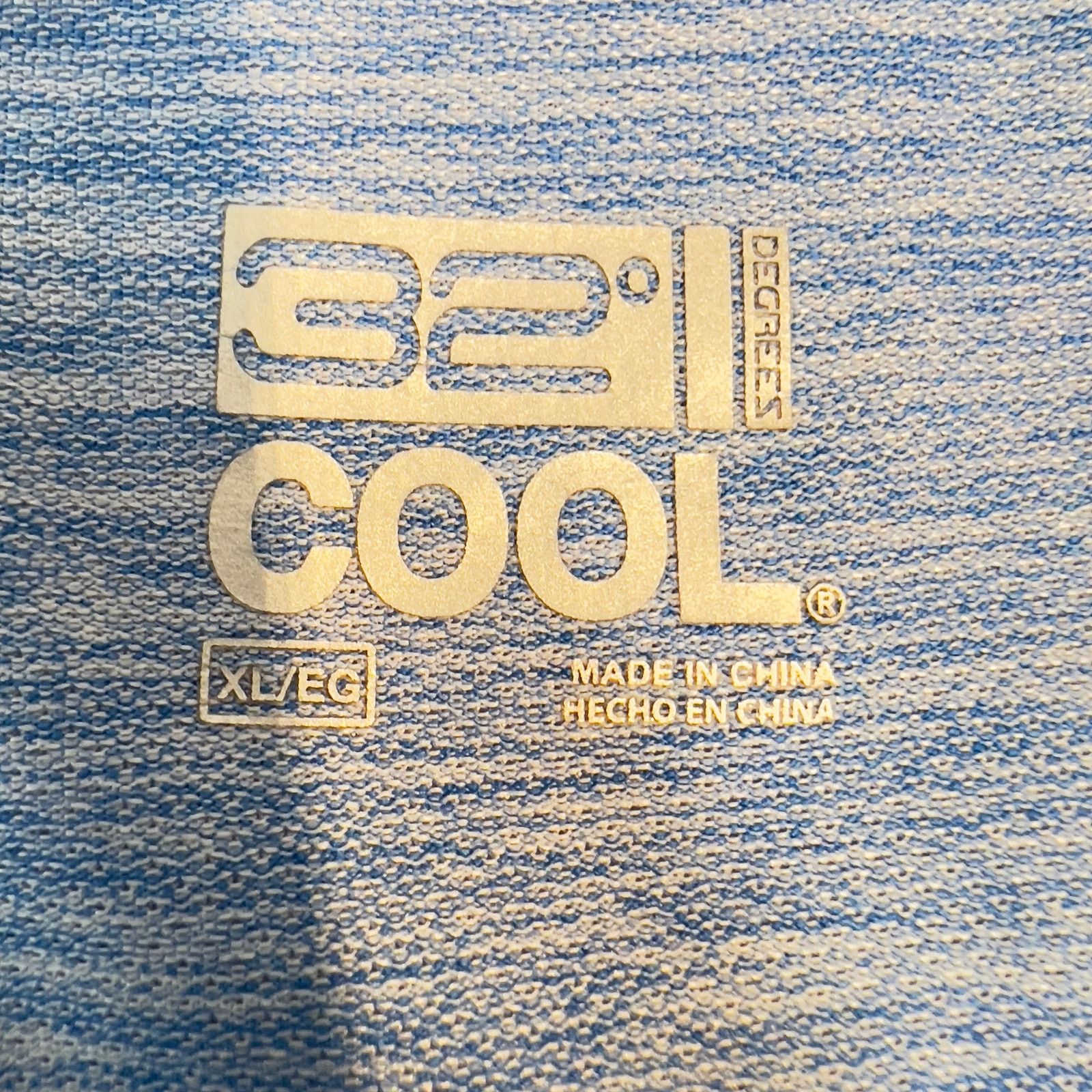 Other 32 Degrees Cool Henley T-Shirt Woman's XL Heathered Blue Size XL / US 12-14 / IT 48-50 - 2 Thumbnail