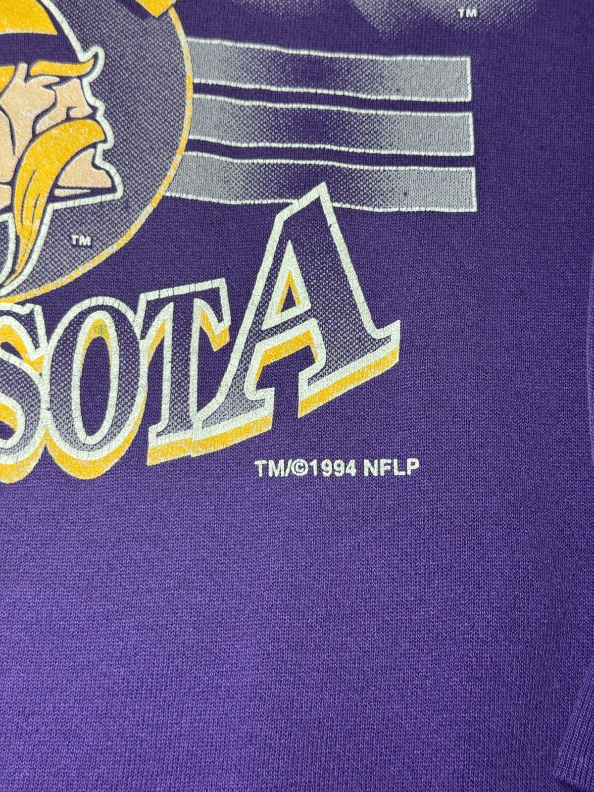 Vintage Vintage 90s Minnesota Vikings Retro 1994 Graphic Sweatshirt Size US XL / EU 56 / 4 - 3 Thumbnail