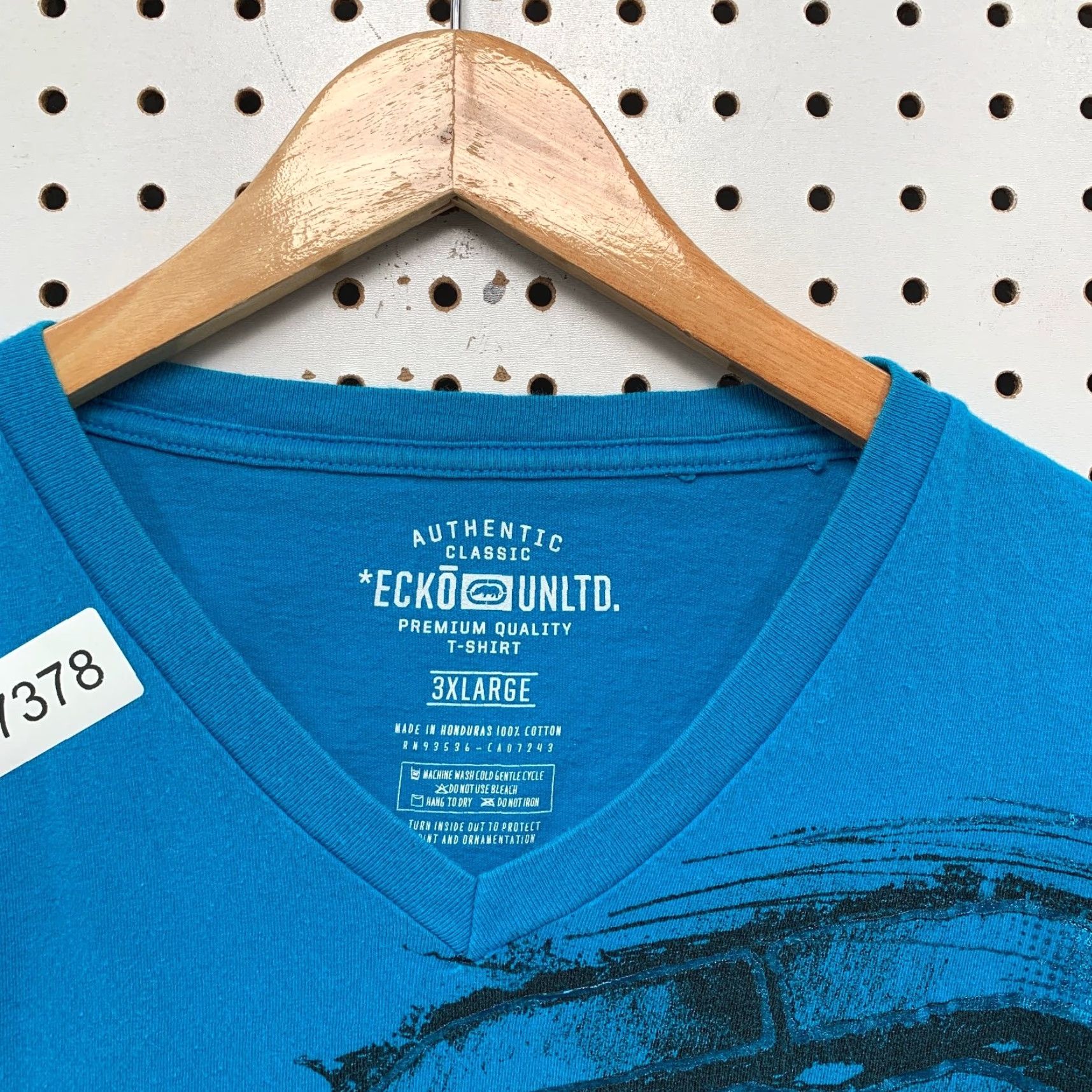 Ecko Unltd. VINTAGE Ecko Unltd T Shirt Mens 3XL Blue Graffiti Rhino V Neck Hip Hop Shirt Mens 3XL Blue Graffiti Rhino V Neck Hip Hop Size US XXL / EU 58 / 5 - 3 Thumbnail