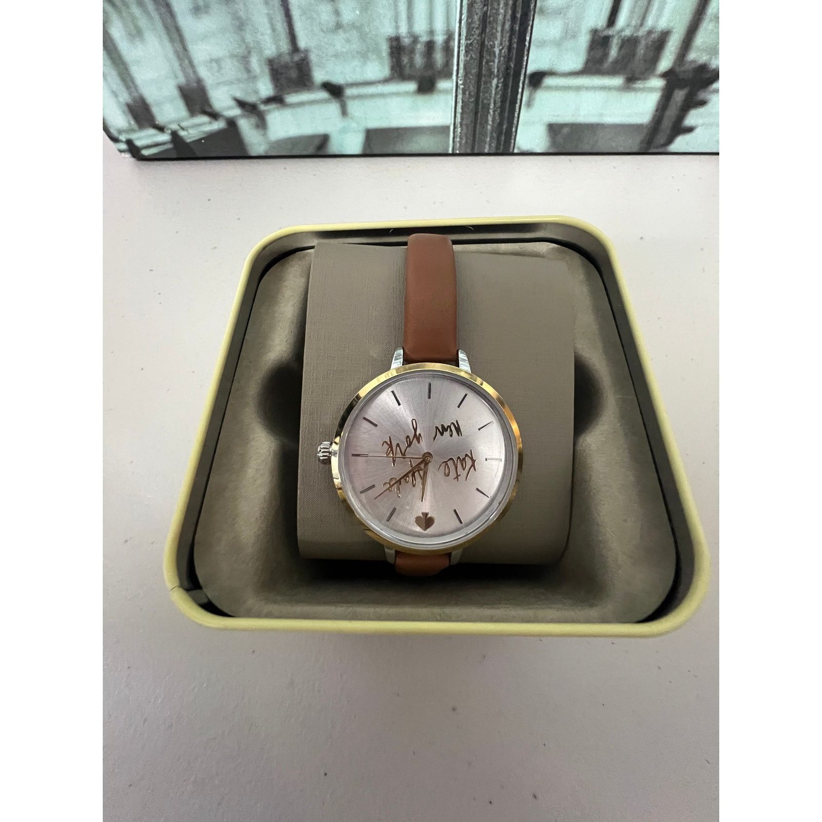 Kate Spade Kate Spade KSW9047 Metro Three-Hand Brown Leather Watch Size ONE SIZE - 6 Thumbnail