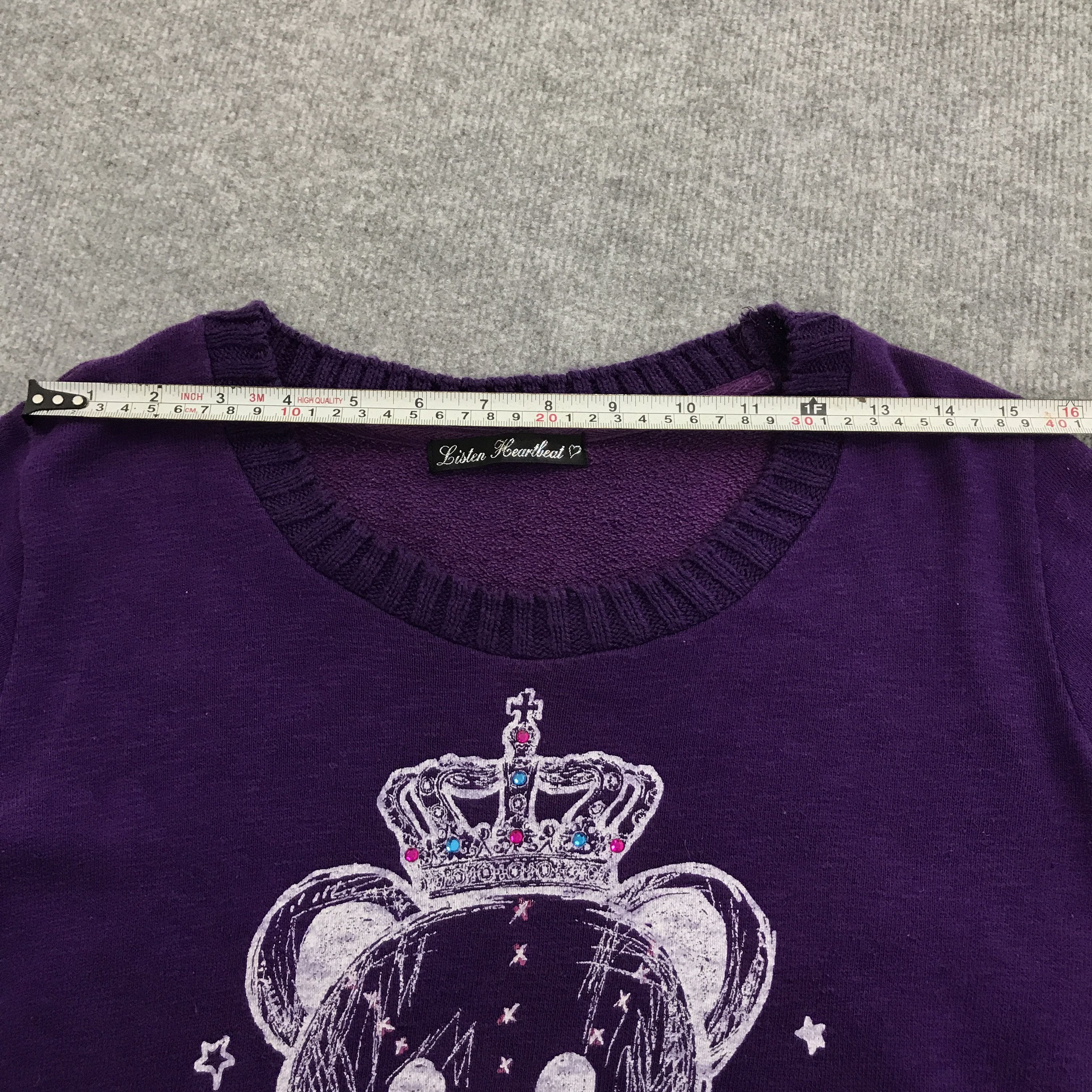 Japanese Brand belive teddy punk style Japan sweatshirts Size XS / US 0-2 / IT 36-38 - 6 Thumbnail