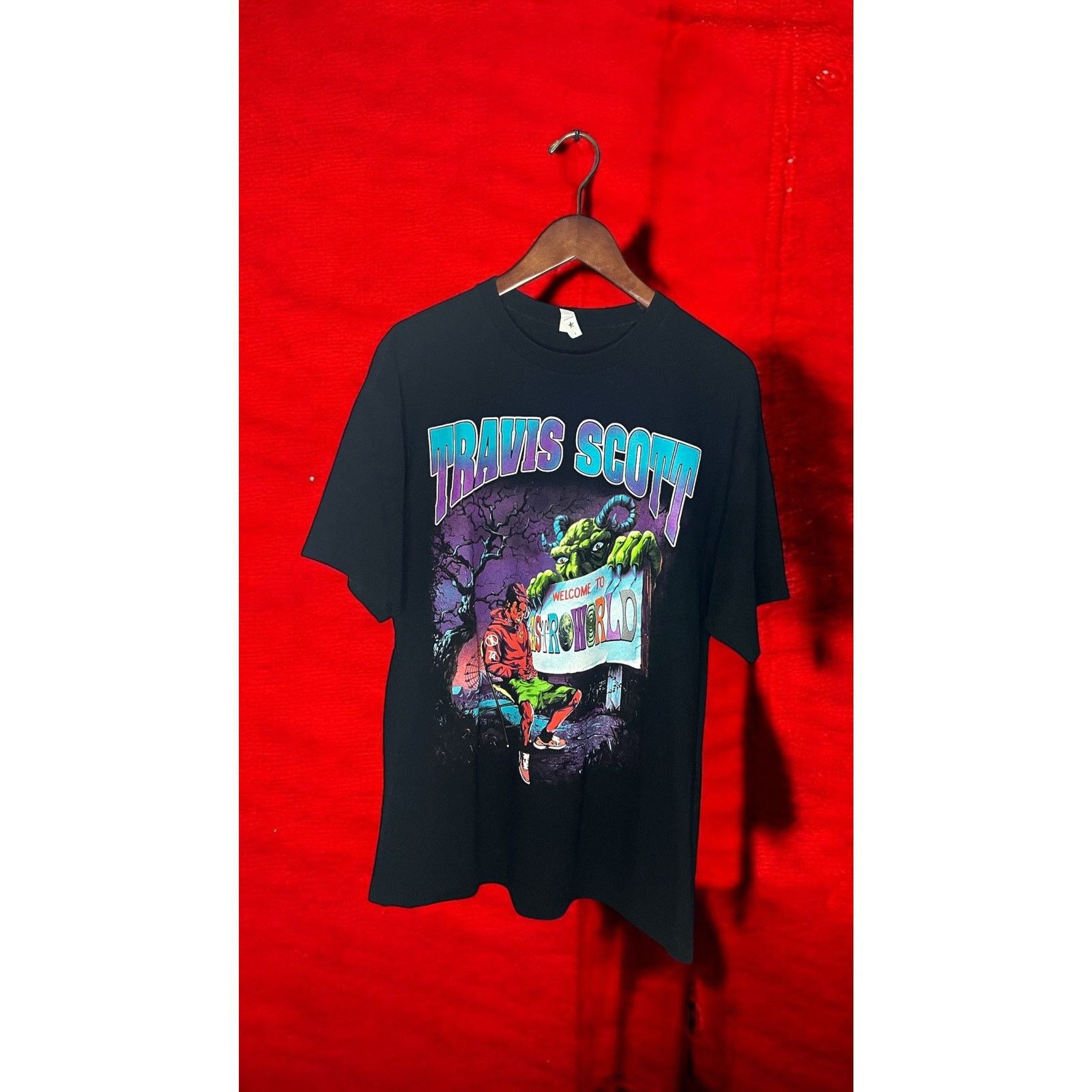 Other Travis Scott Astroworld Graphic Tee - Black (Boot) Size US L / EU 52-54 / 3 - 1 Thumbnail