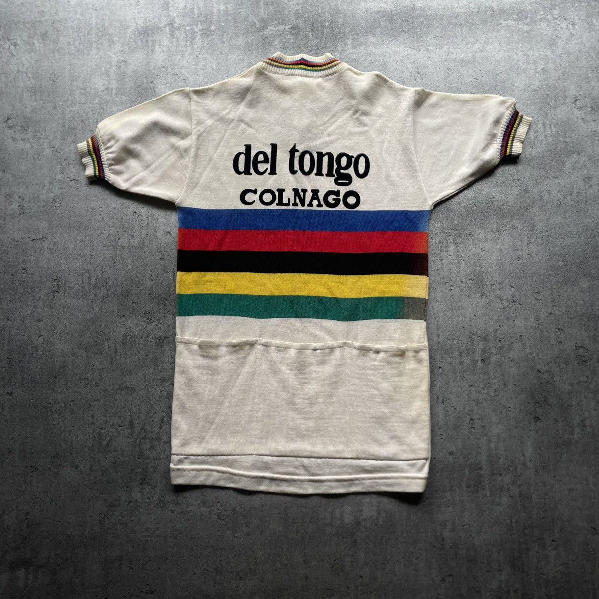 Other Very Rare Cycling Jersey Del Tongo Colango 80s Size US S / EU 44-46 / 1 - 2 Thumbnail