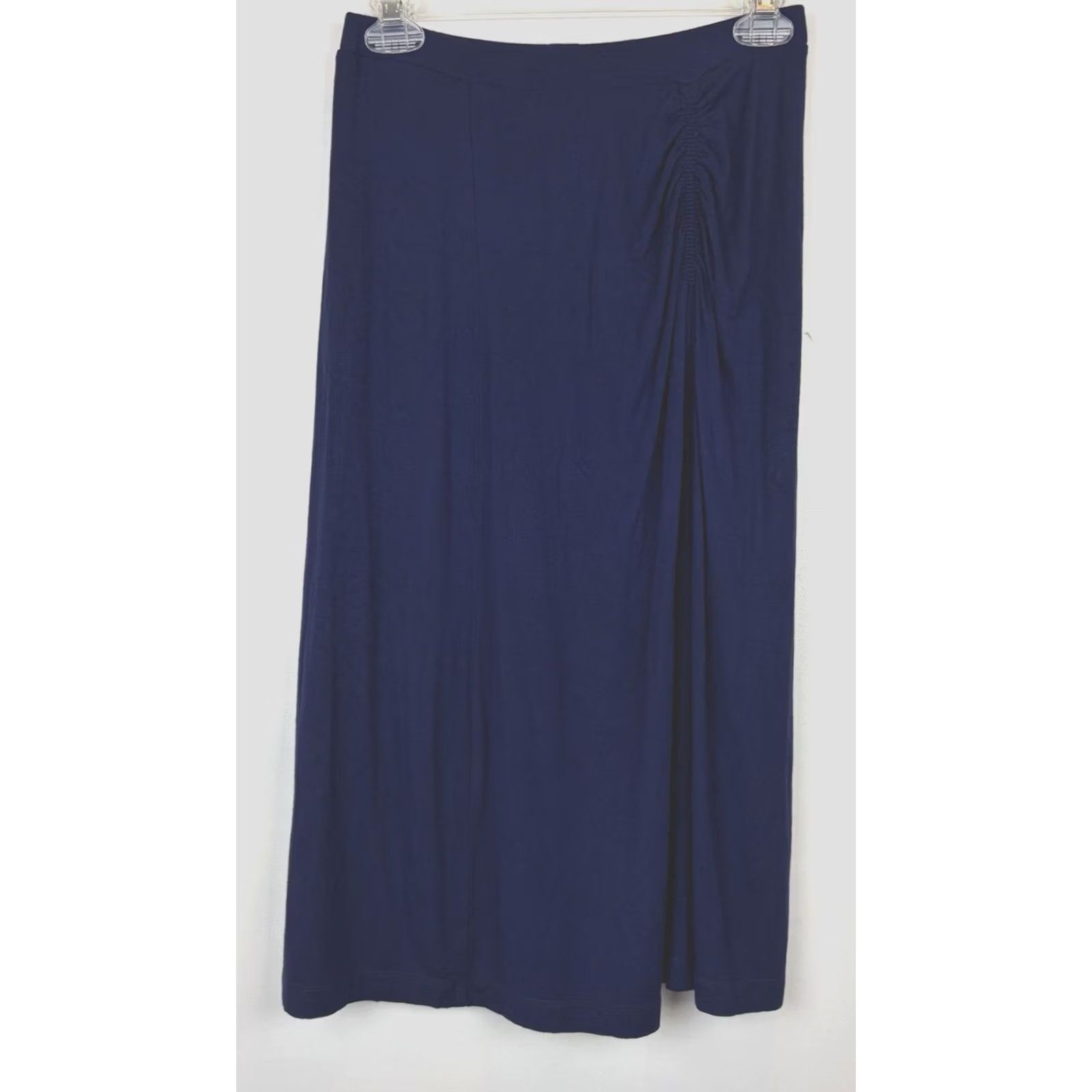 Anthropologie Anthropologie Maeve Knit Midi Skirt Womens XS Navy Blue Pencil Office Career Size 36" / US 14 / IT 50 - 2 Thumbnail