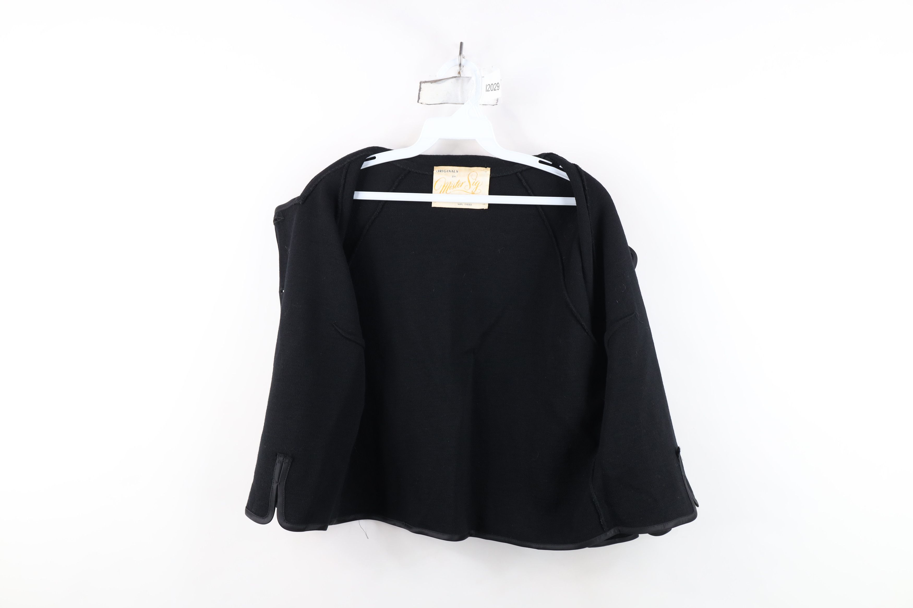 Vintage Vintage 50s 60s Rockabilly Trim Wool Knit Blazer Jacket USA Size M / US 6-8 / IT 42-44 - 9 Thumbnail