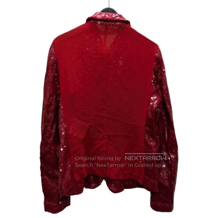 Comme des Garcons Comme Des Garcons Red Sequined Shirt Size S / US 4 / IT 40 - 2 Thumbnail