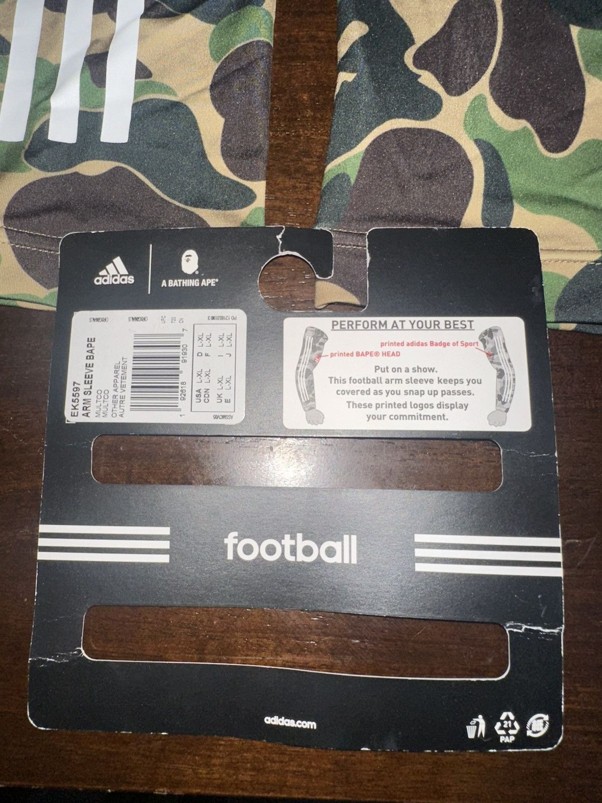 Bape Football Arm Sleeve Gloves Scarves