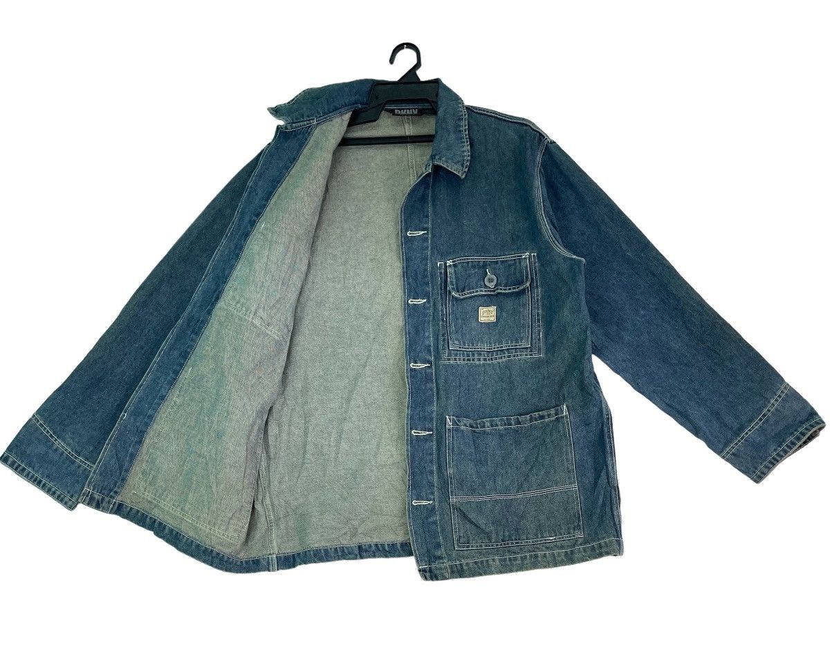 DKNY × Vintage Vtg 90s rare DKNY denim chore workwear jacket button up Size US S / EU 44-46 / 1 - 4 Thumbnail