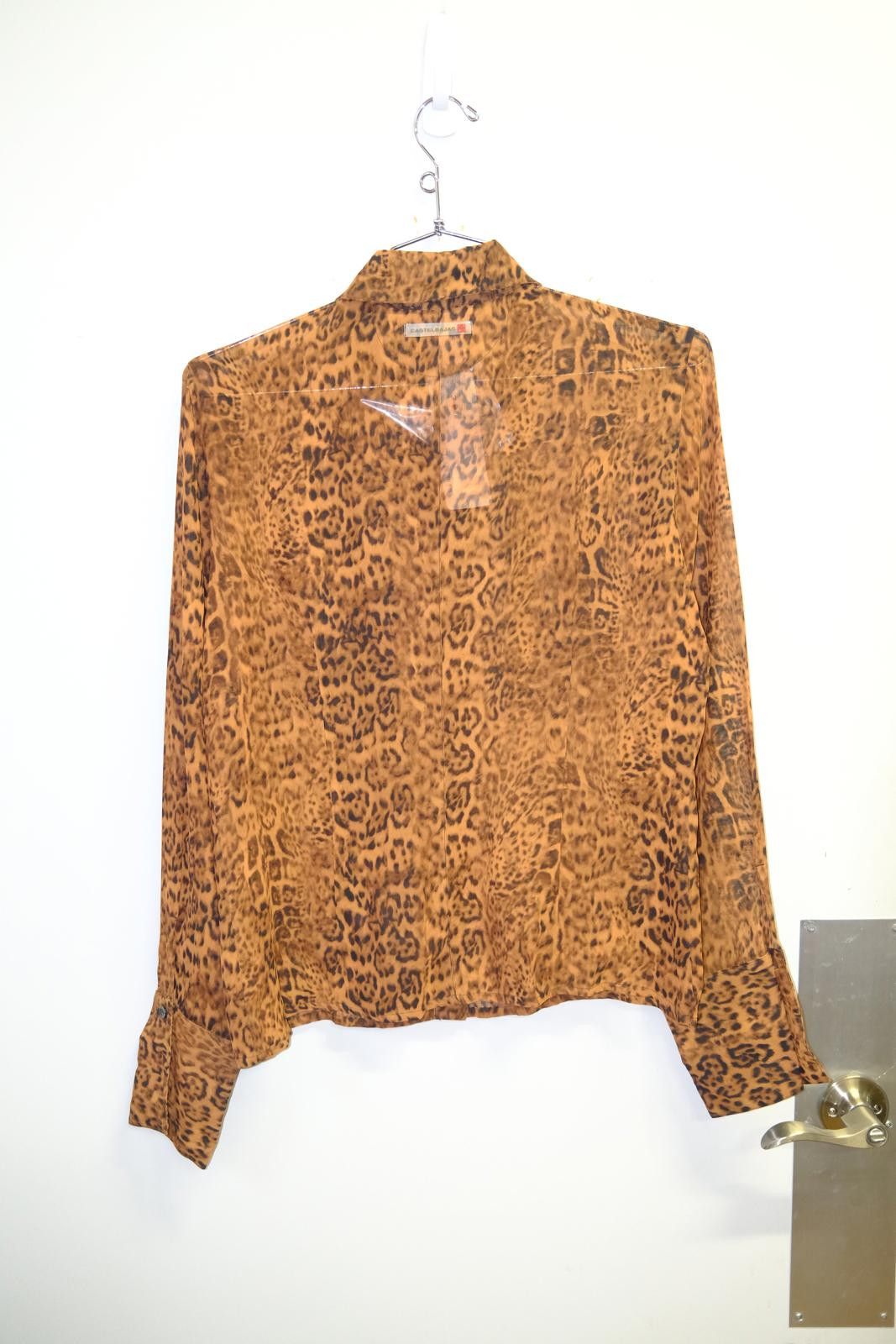 Jean Charles De Castelbajac 90's Castelbajac Leopard Print Long Sleeve Button-Up Size M / US 6-8 / IT 42-44 - 2 Thumbnail