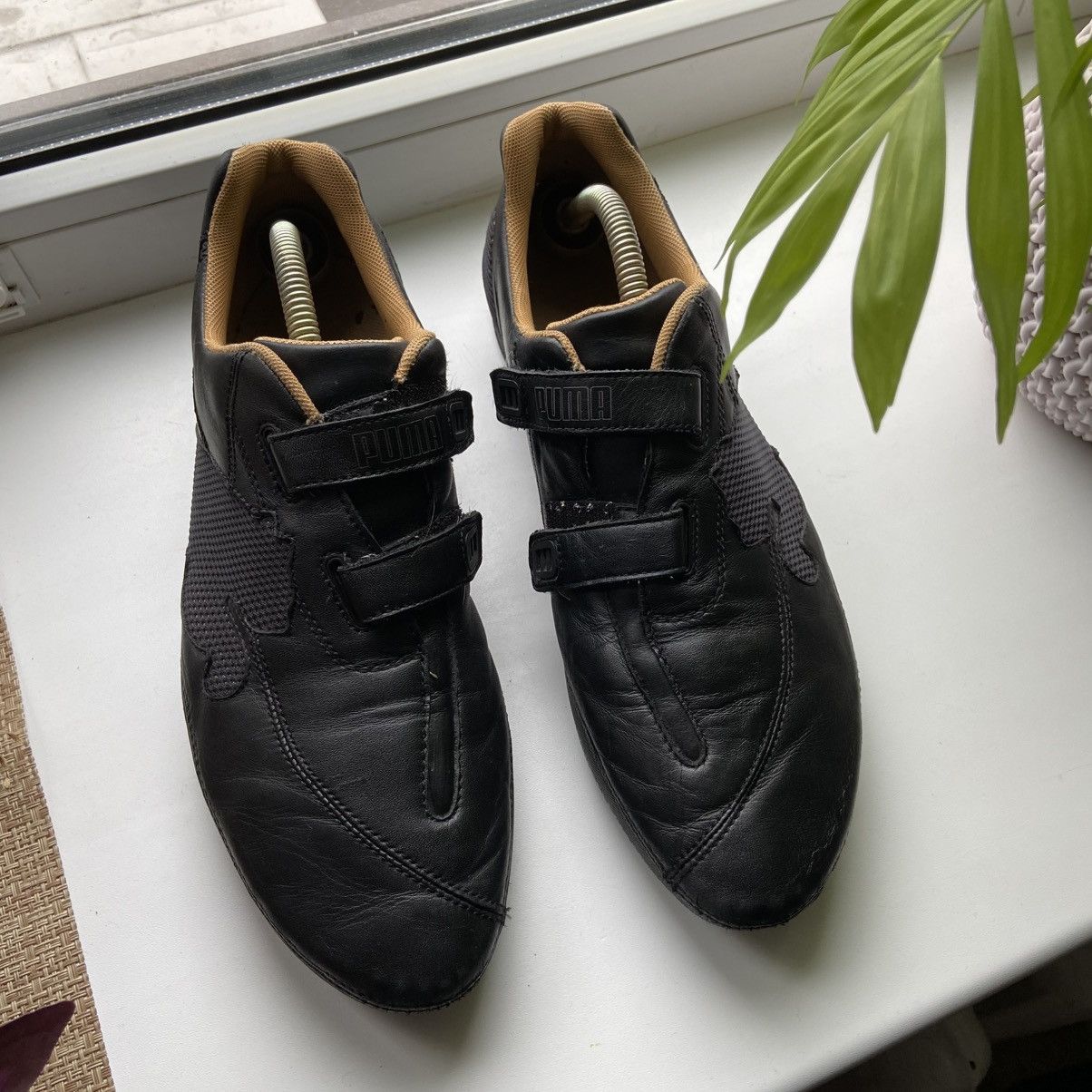 Puma 📌 Y2K Vintage Puma Speedcat Low Top Black Leather Sneakers Size US 11.5 / EU 44-45 - 3 Thumbnail