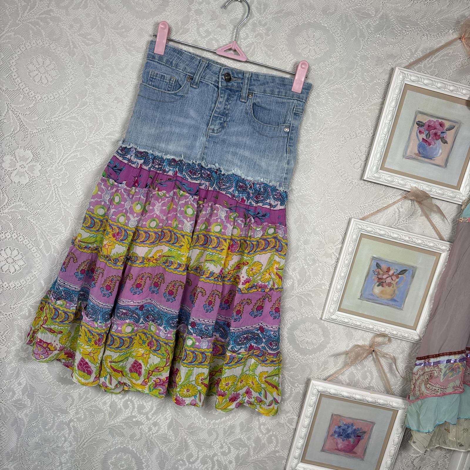 Other y2k girls fairy core midi skirt Size 24" / US 00 / IT 34 - 3 Thumbnail
